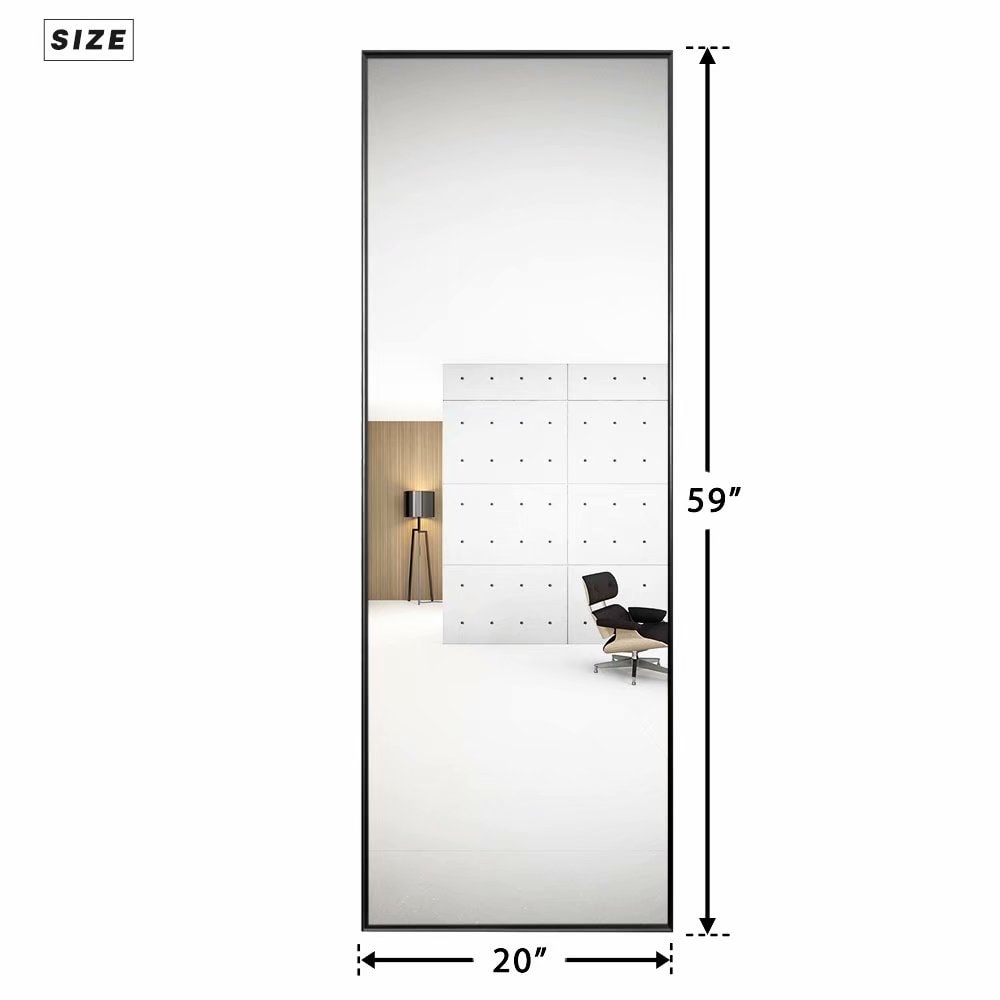 Aluminum Alloy Full Length Floor Mirror