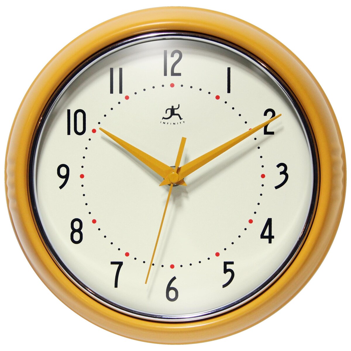 Round Retro Kitchen Wall Clock by Infinity Instruments