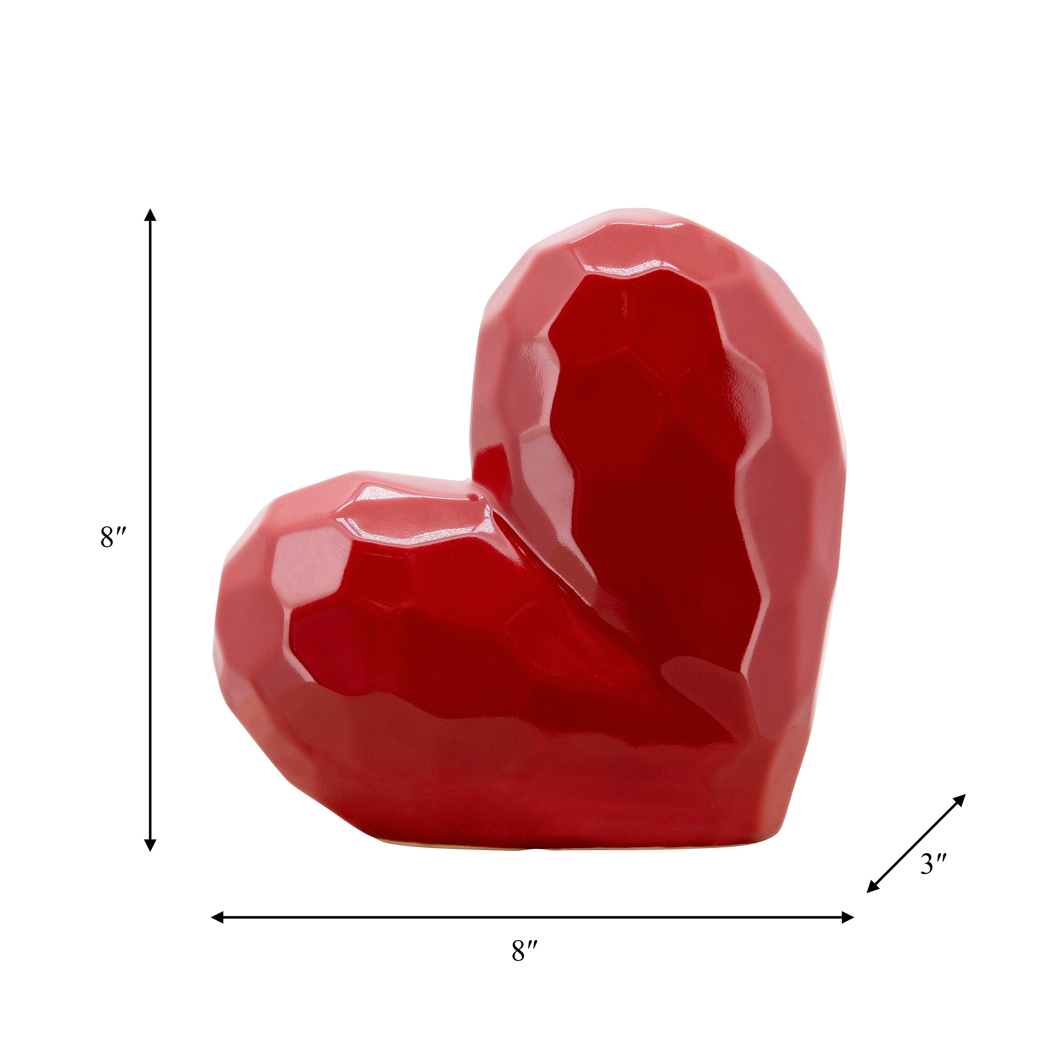 Sagebrook Home's Contemporary Heart Novelty Sculpture