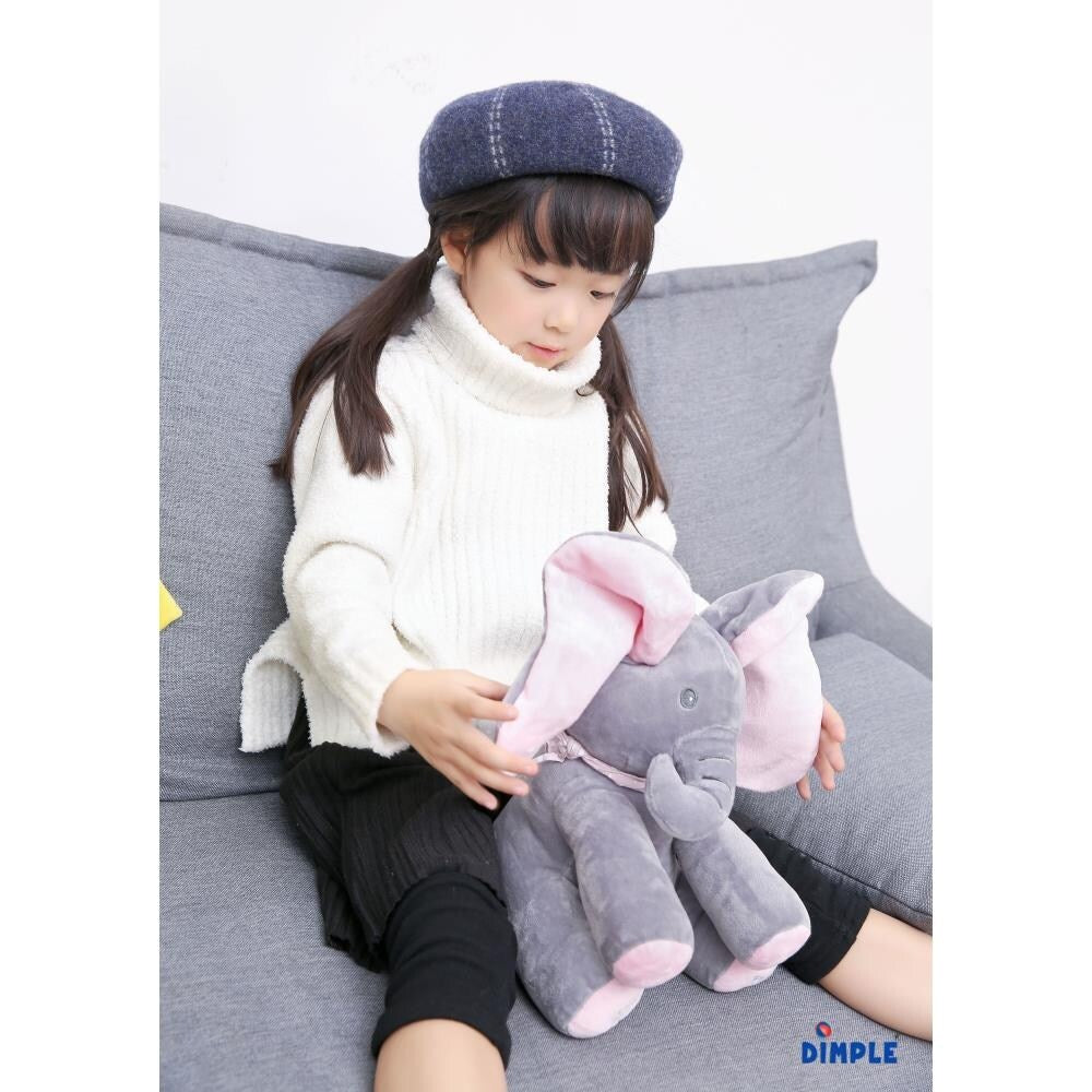 Kaia Elephant Animated Plush Singing Elephant with Peek-a-boo Interactive Feature by Dimple