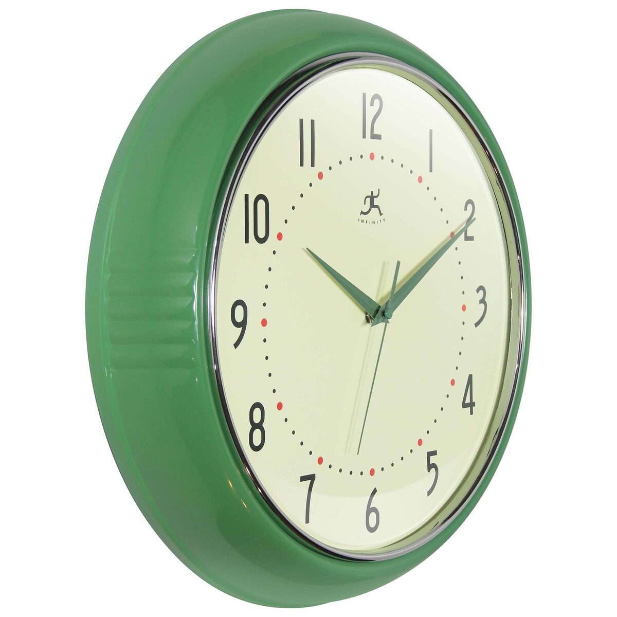 Round Retro Kitchen Wall Clock by Infinity Instruments