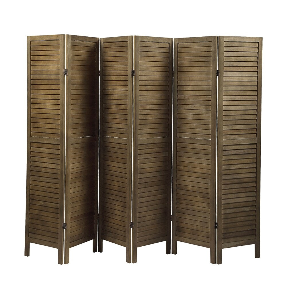 Paneled Wood Room Divider Folding Screen Privacy Screen Partition