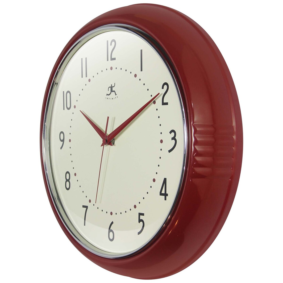 Round Retro Kitchen Wall Clock by Infinity Instruments