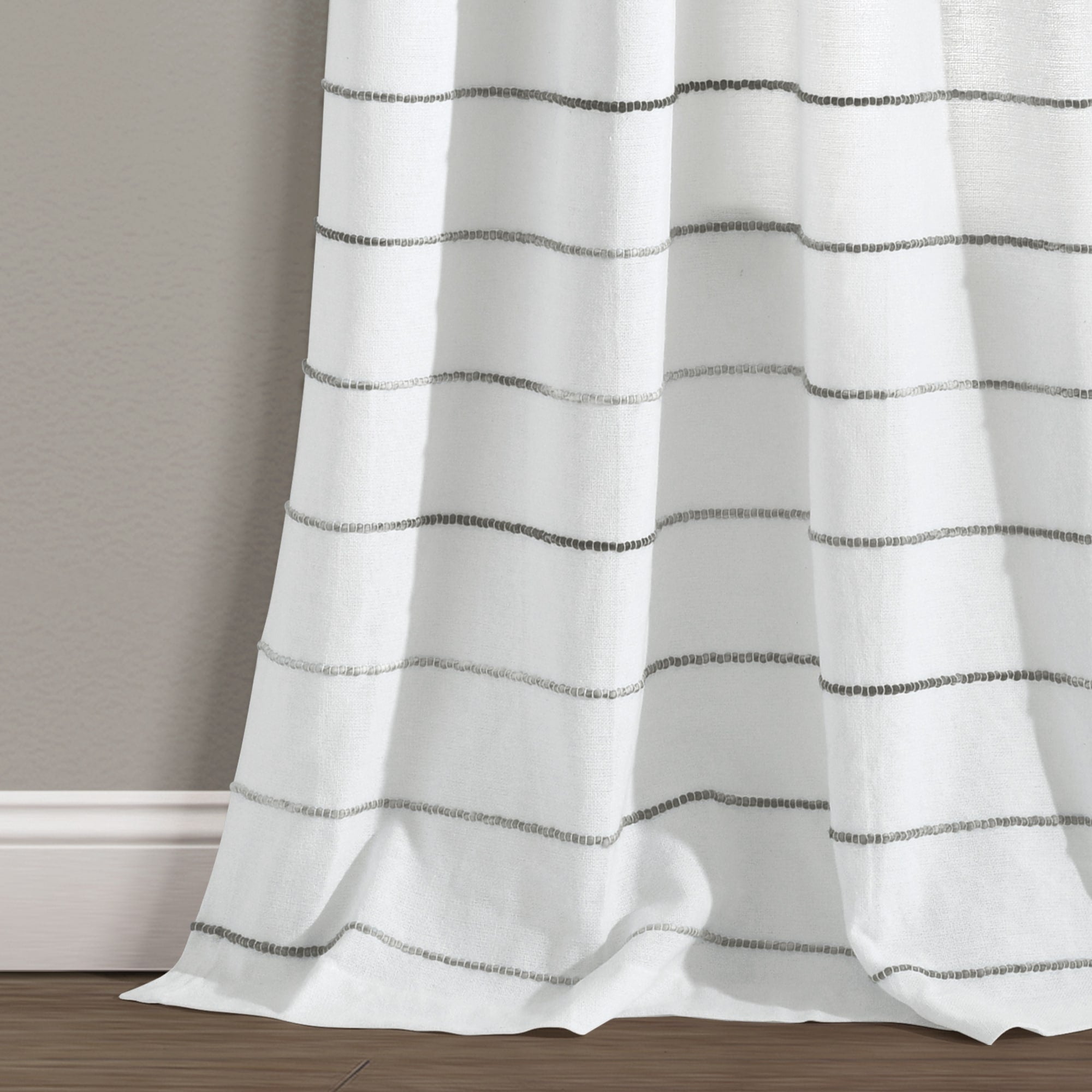 Carson Carrington Pajebo Ombre Stripe Cotton Curtain Panel Pair