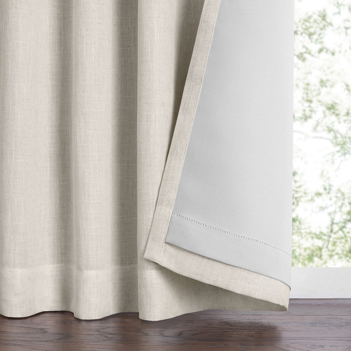 Harrow Solid Texture Blackout Window Single Curtain Panel