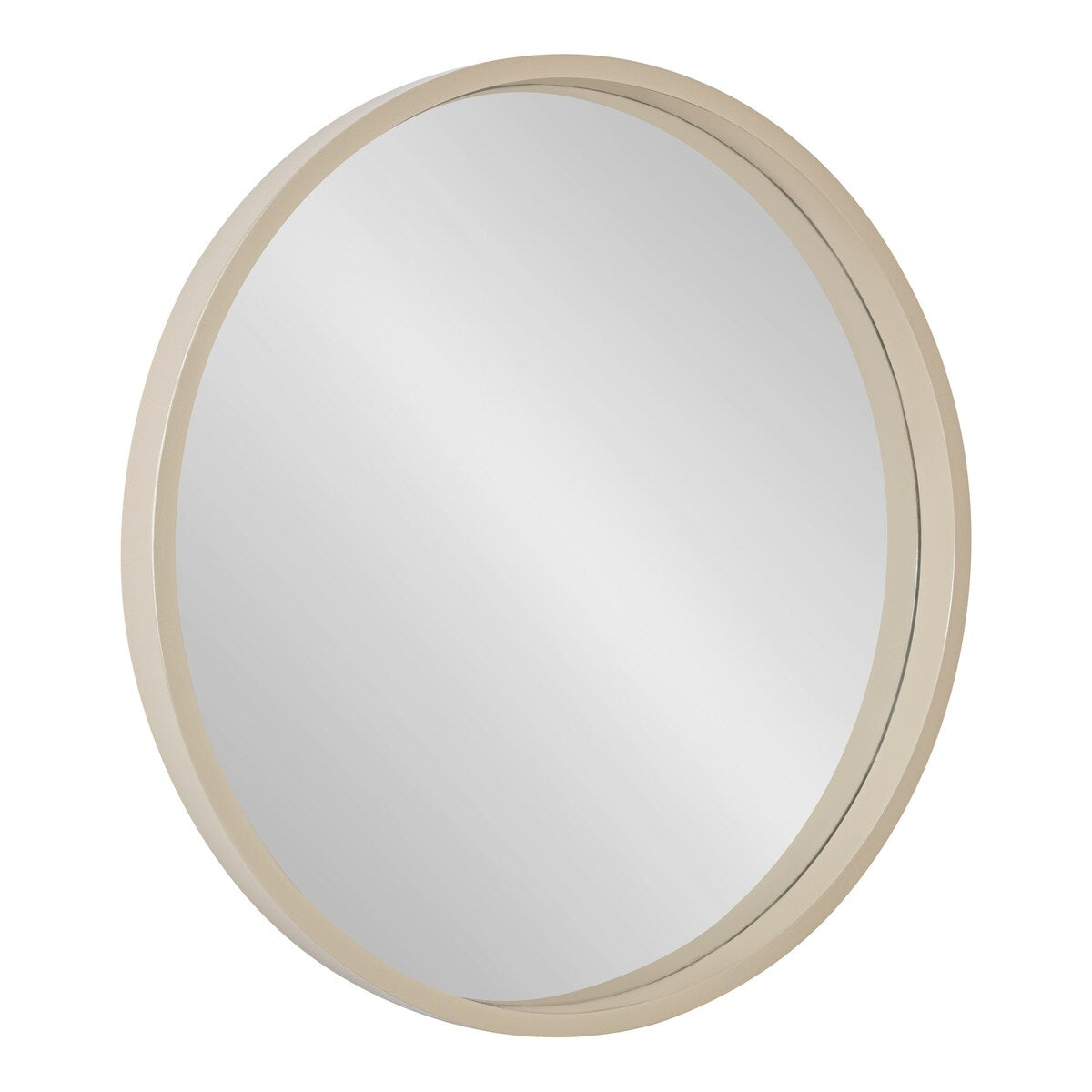 Kate and Laurel Travis Round Wood Accent Wall Mirror