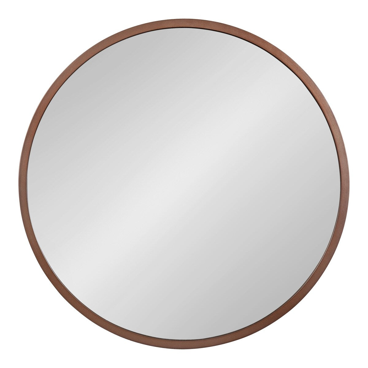 Kate and Laurel Travis Round Wood Accent Wall Mirror