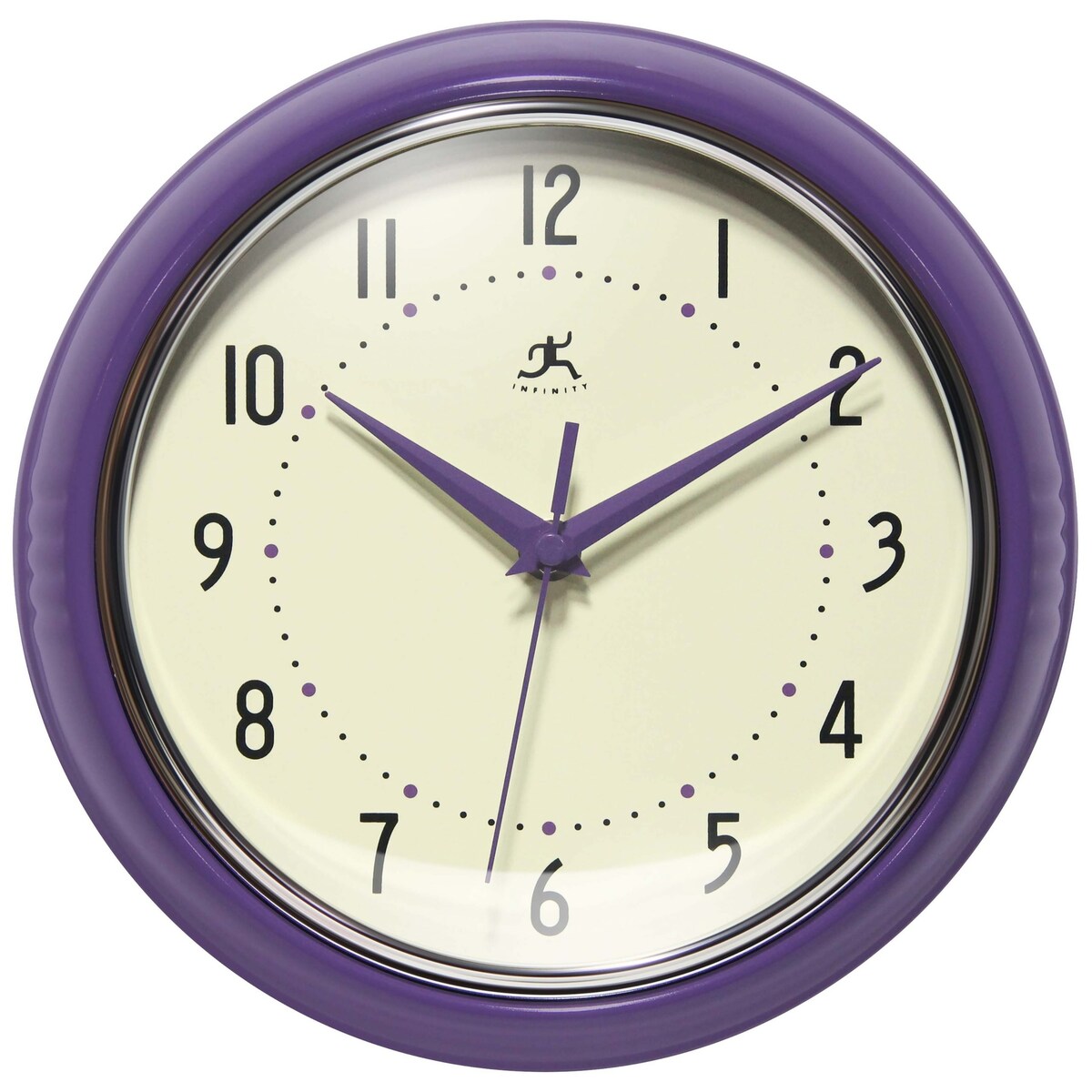 Round Retro Kitchen Wall Clock by Infinity Instruments