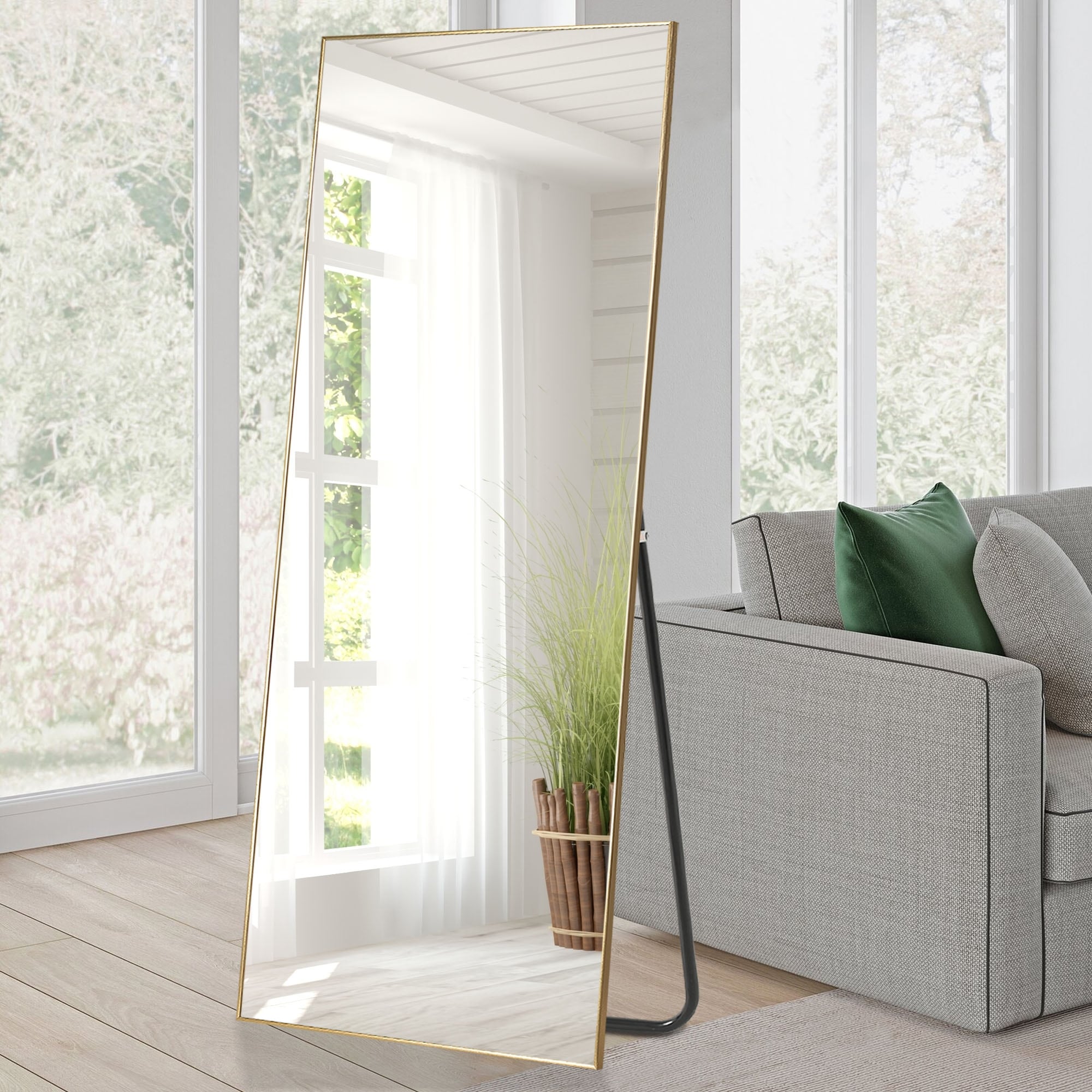 Aluminum Alloy Full Length Floor Mirror