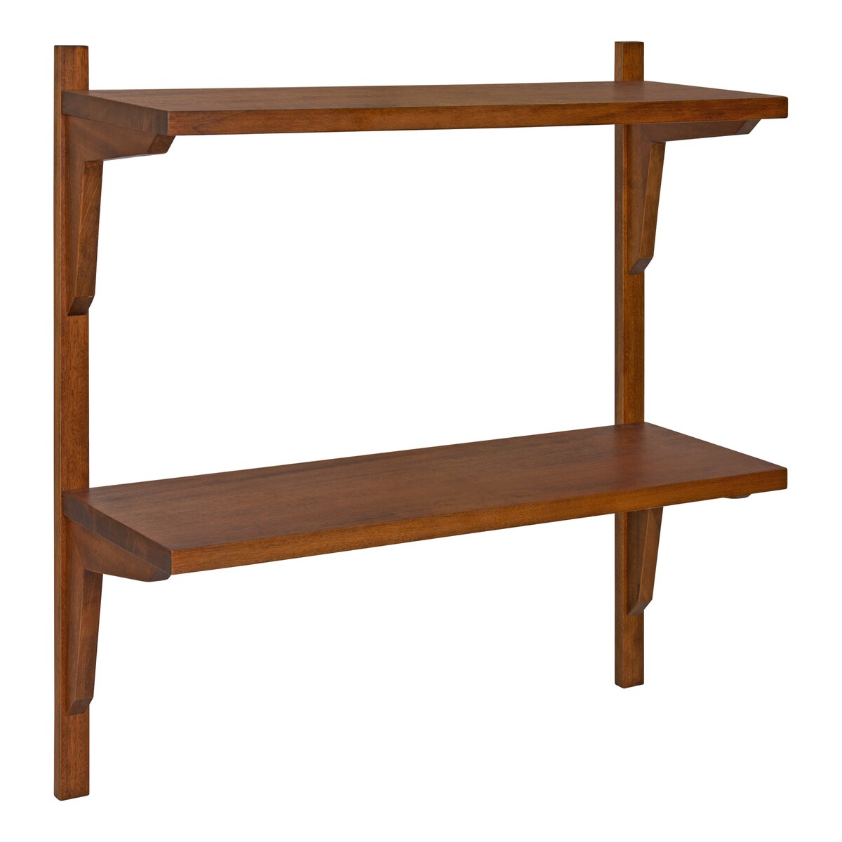 Kate and Laurel Meridien Mid-Century Wall Shelves - 24x8x24