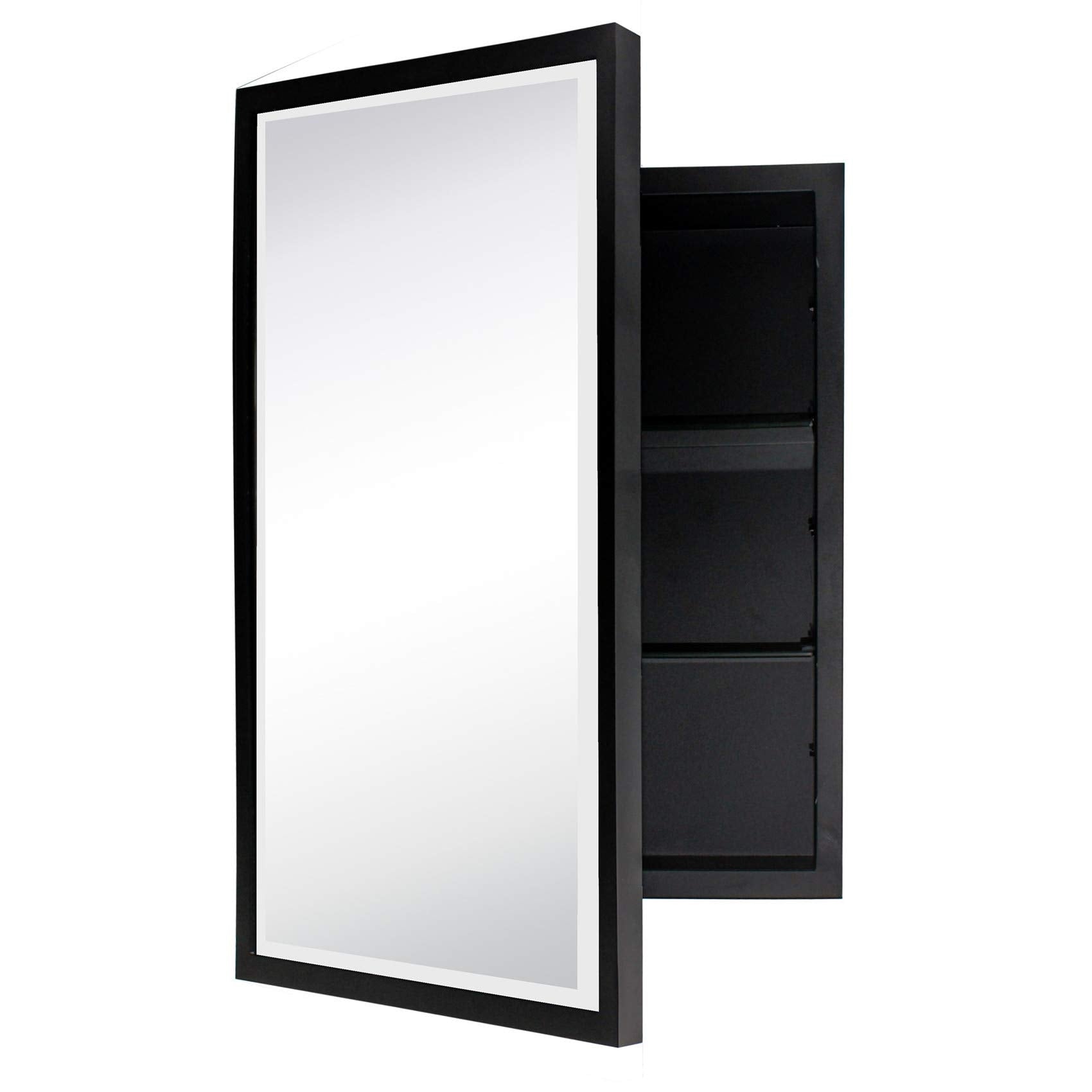 TEHOME Haddison Recessed Framed Medicine Cabinet with Mirror