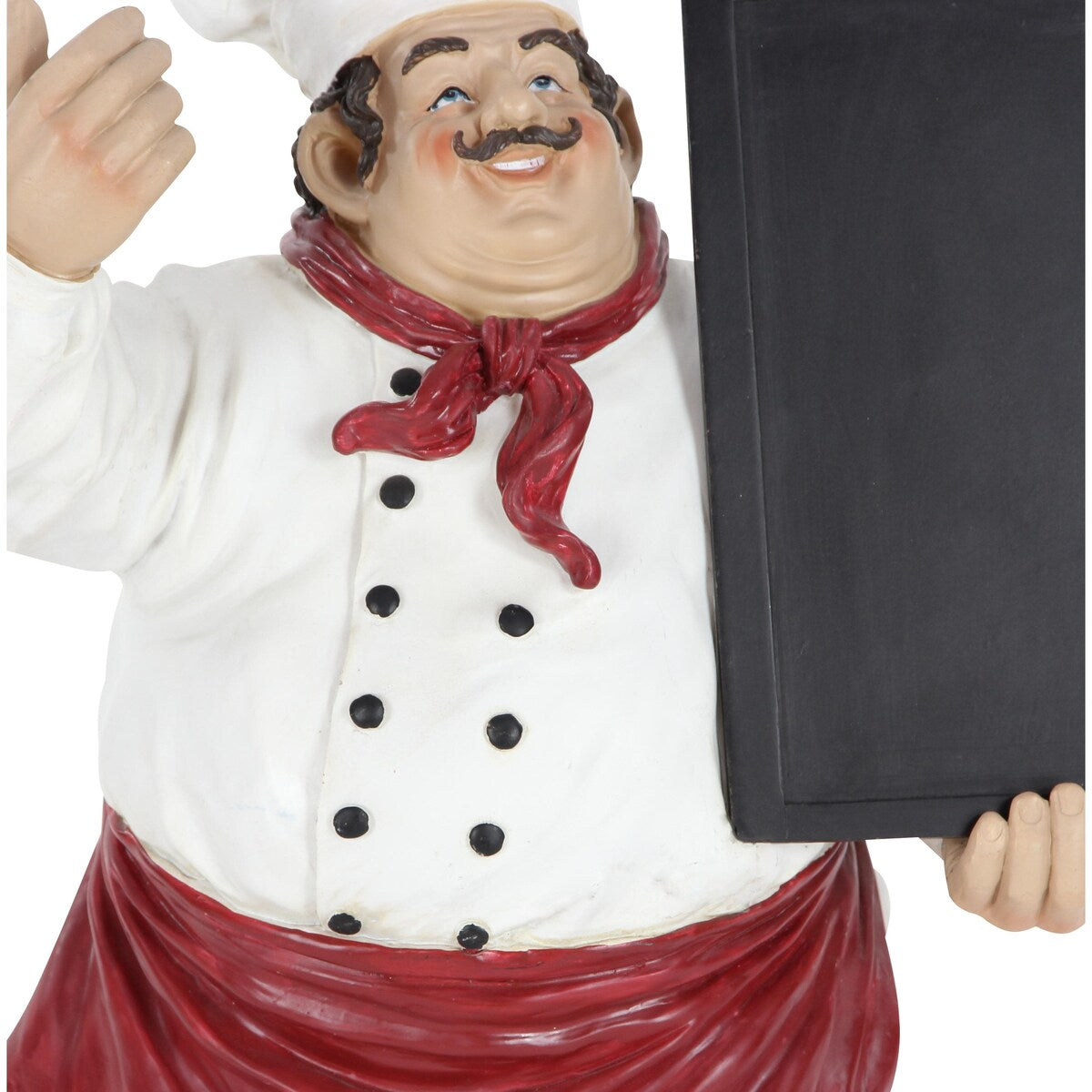 Polystone Chef Decorative Sculpture with Chalkboard - Multi Colored - Roche River Decor