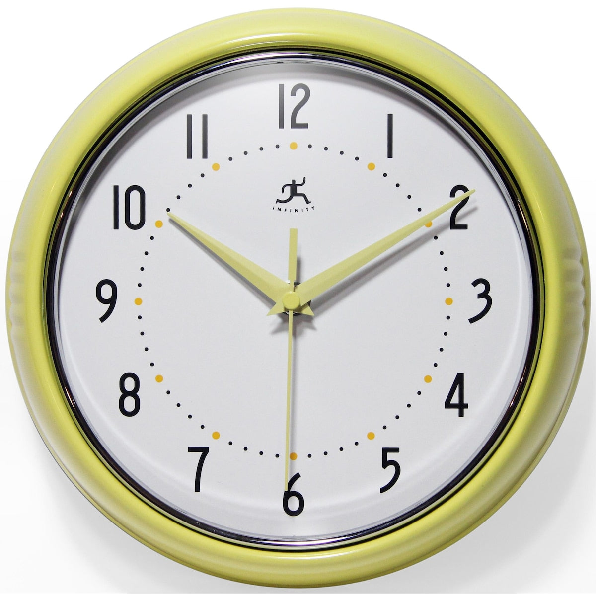 Round Retro Kitchen Wall Clock by Infinity Instruments