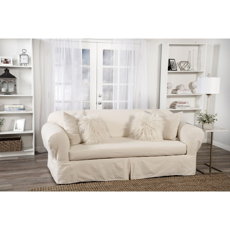 Classic Slipcovers 2-piece Twill Sofa Slipcover