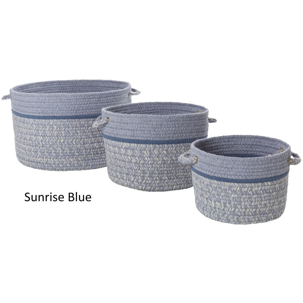 Seaport Wool Blend Storage Basket