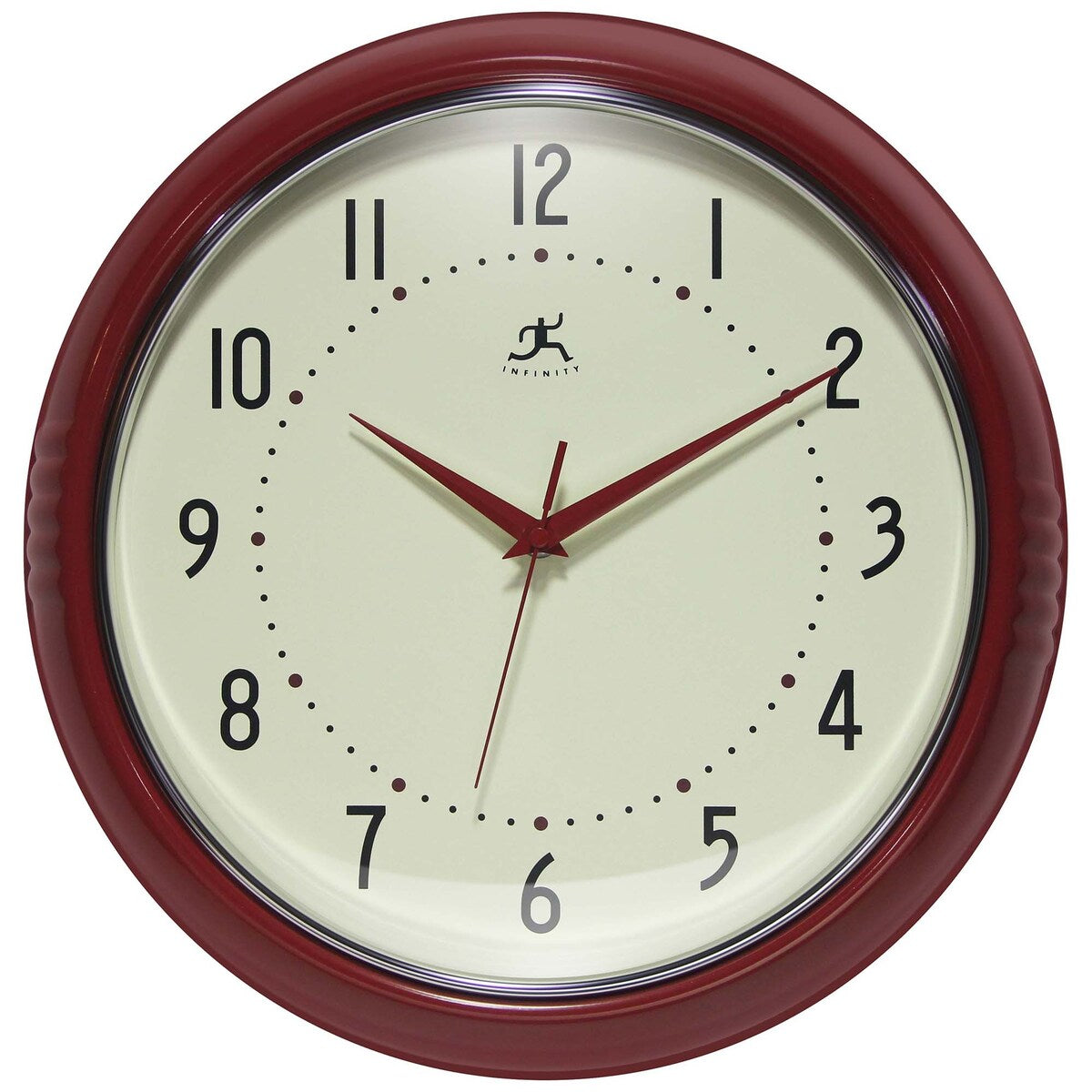 Round Retro Kitchen Wall Clock by Infinity Instruments