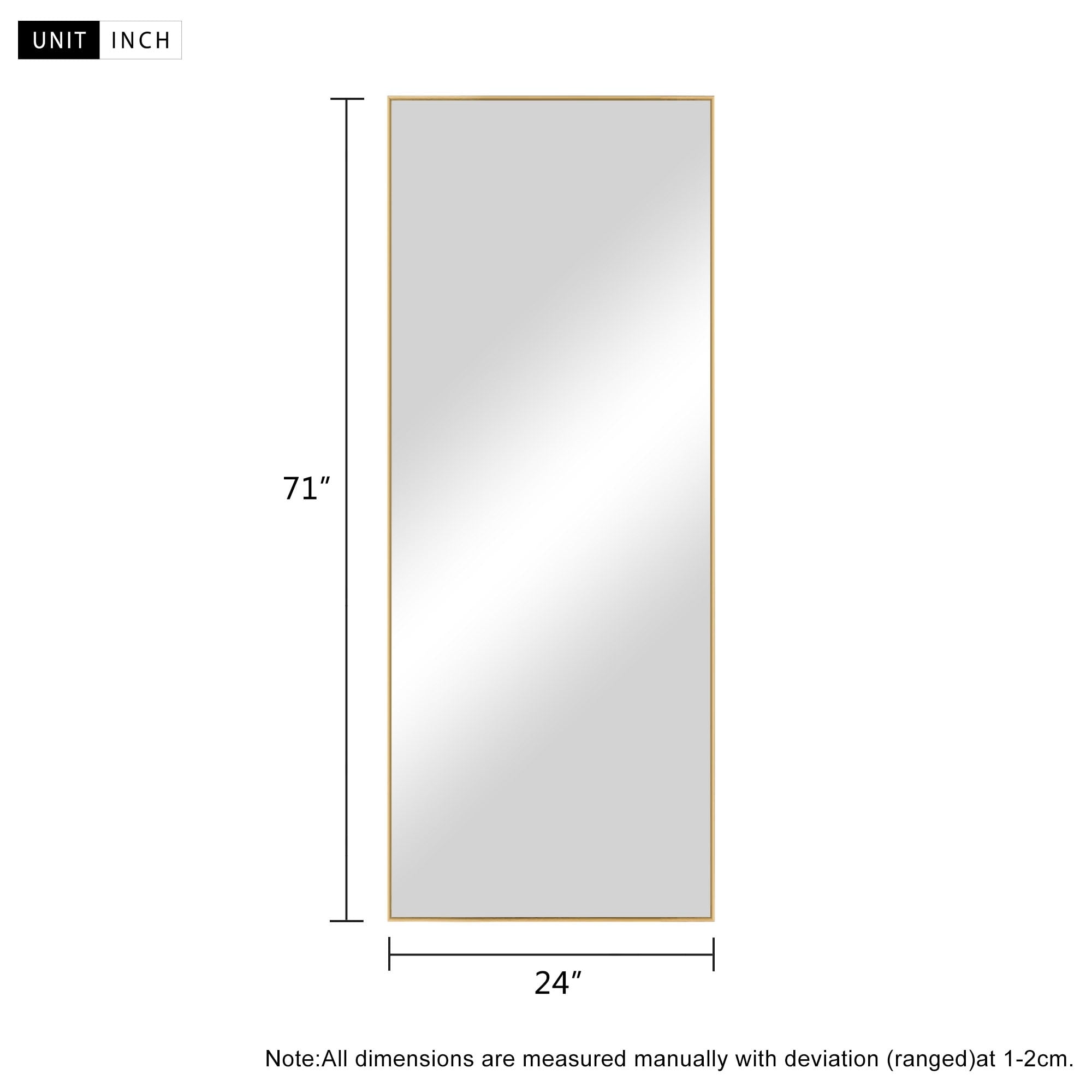 Aluminum Alloy Full Length Floor Mirror