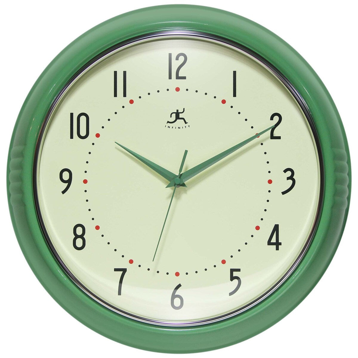 Round Retro Kitchen Wall Clock by Infinity Instruments