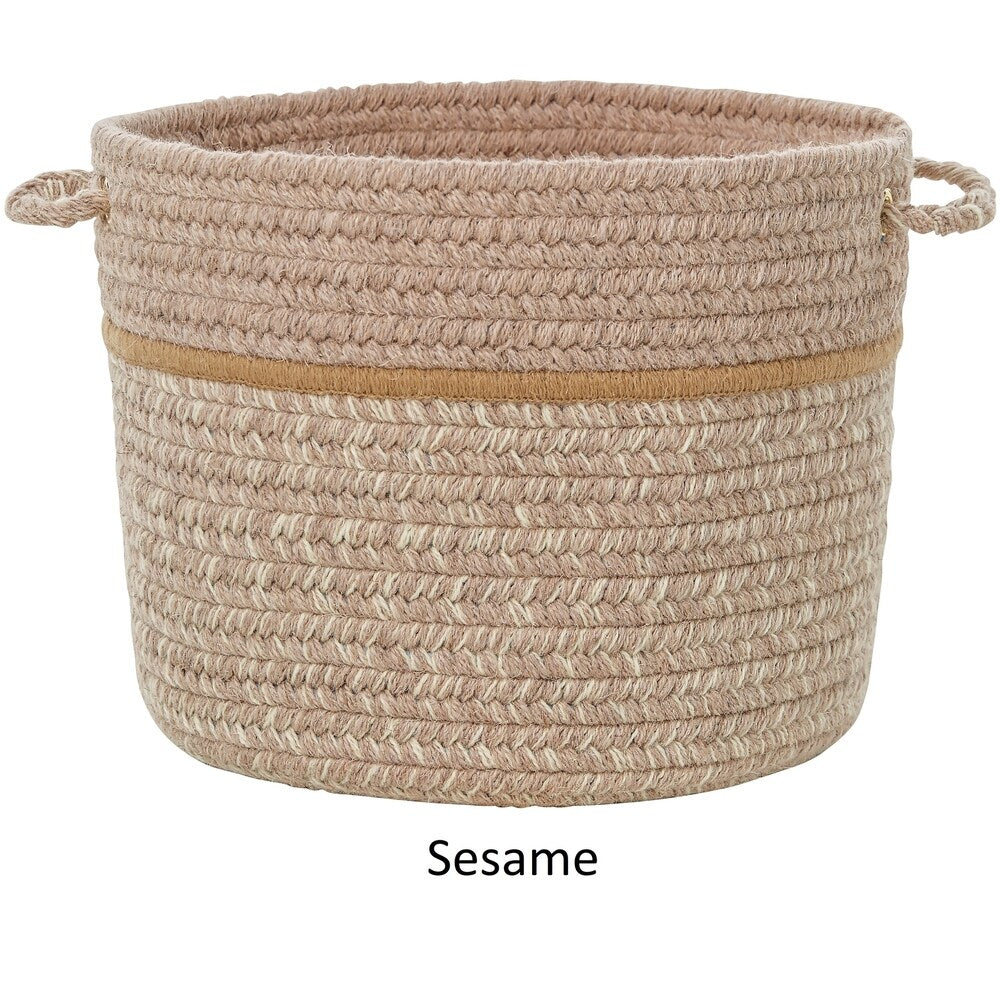 Seaport Wool Blend Storage Basket