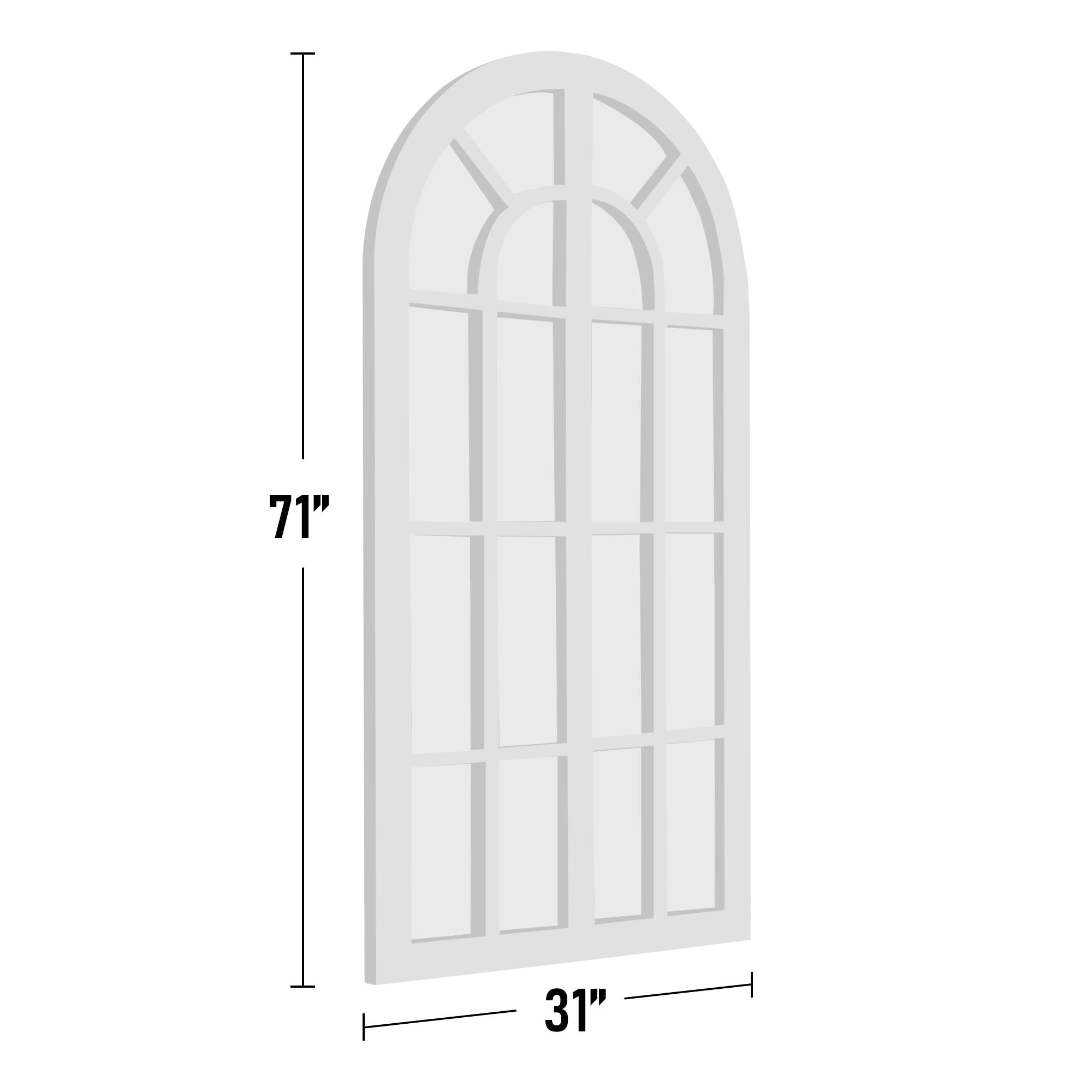 Window Mirror Arched Wood Mirror 71'' L*31'' W