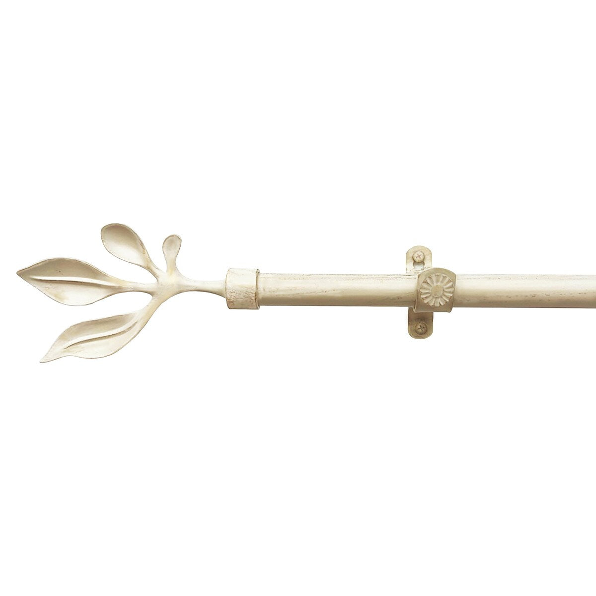 Metallo Atrium Cream/Gold Decorative Rod & Finial 28-160 Inch