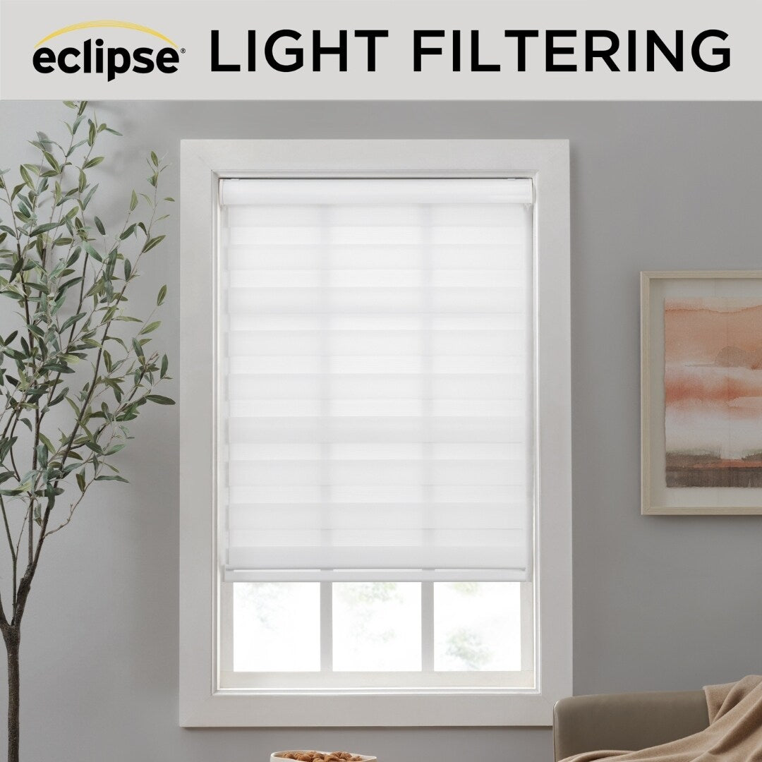 Eclipse Zebra Shades, Cordless Roller Shades, Light Filtering Window Shades