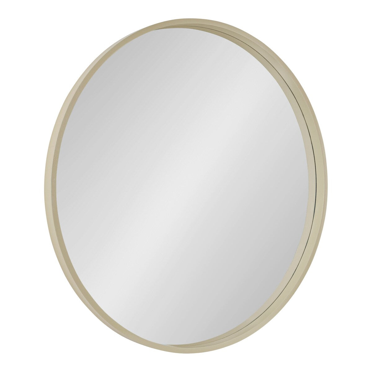 Kate and Laurel Travis Round Wood Accent Wall Mirror