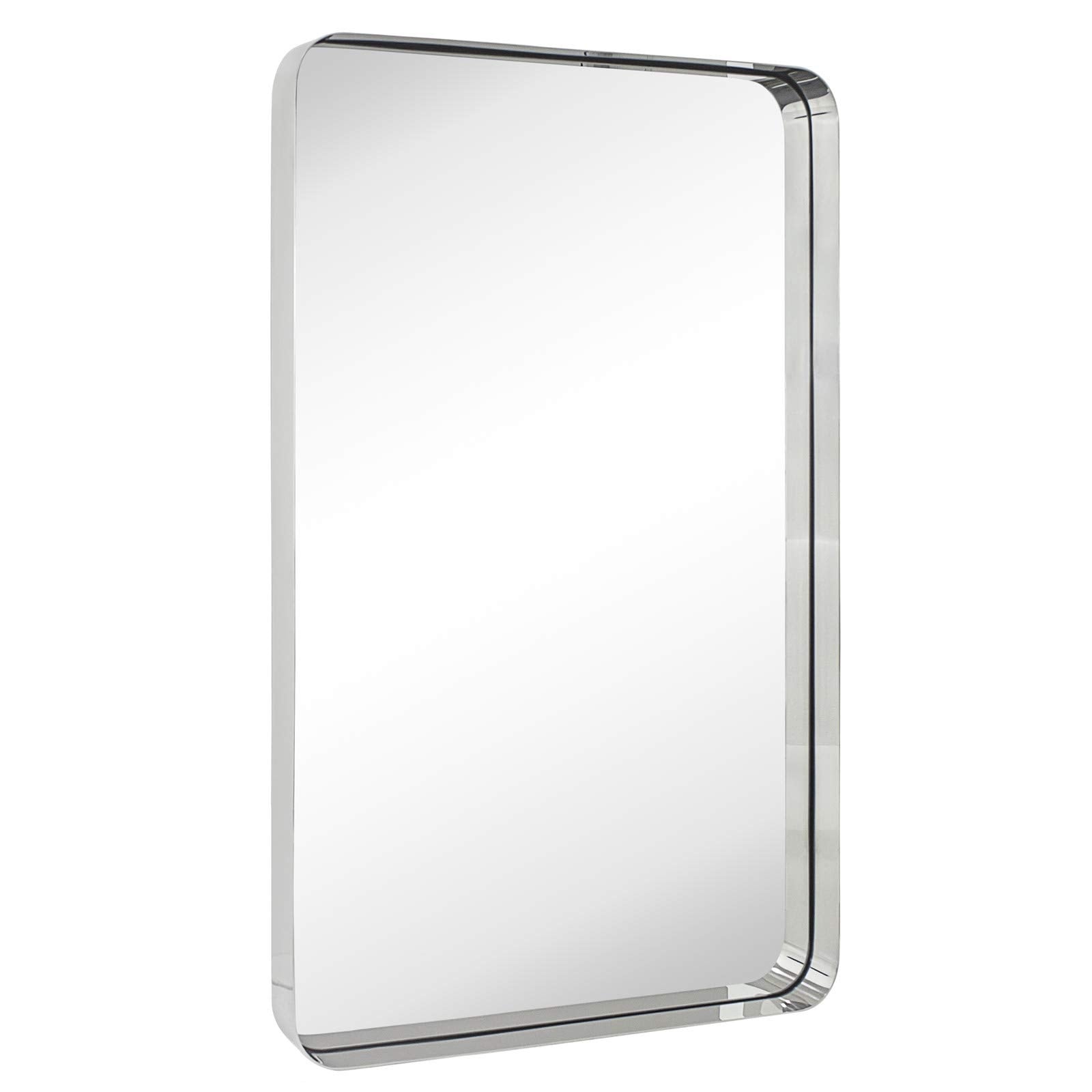 TEHOME Arthers Stainless Steel Metal Bathroom Vanity Wall Mirror