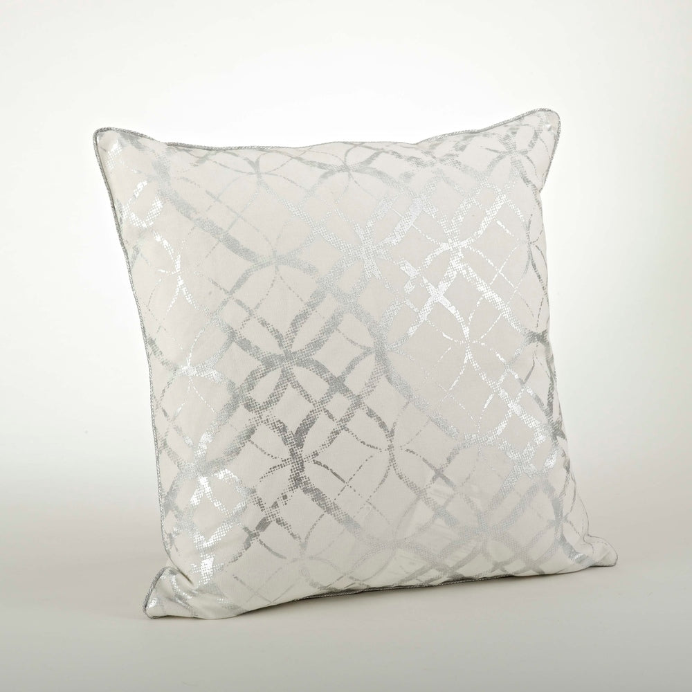 Metallic Foil Print Throw Pillow