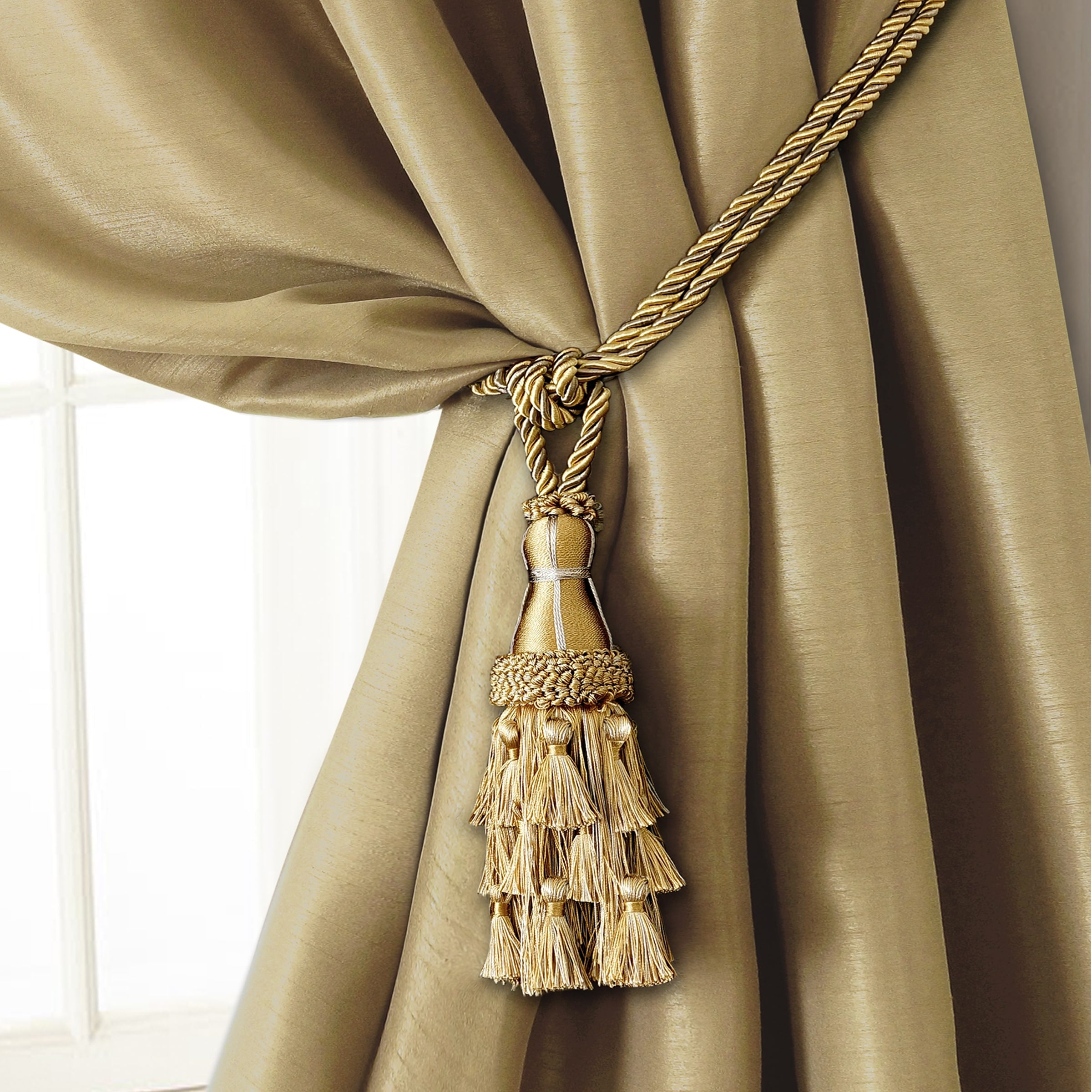 Elrene Charlotte Tassel Curtain Tieback Rope