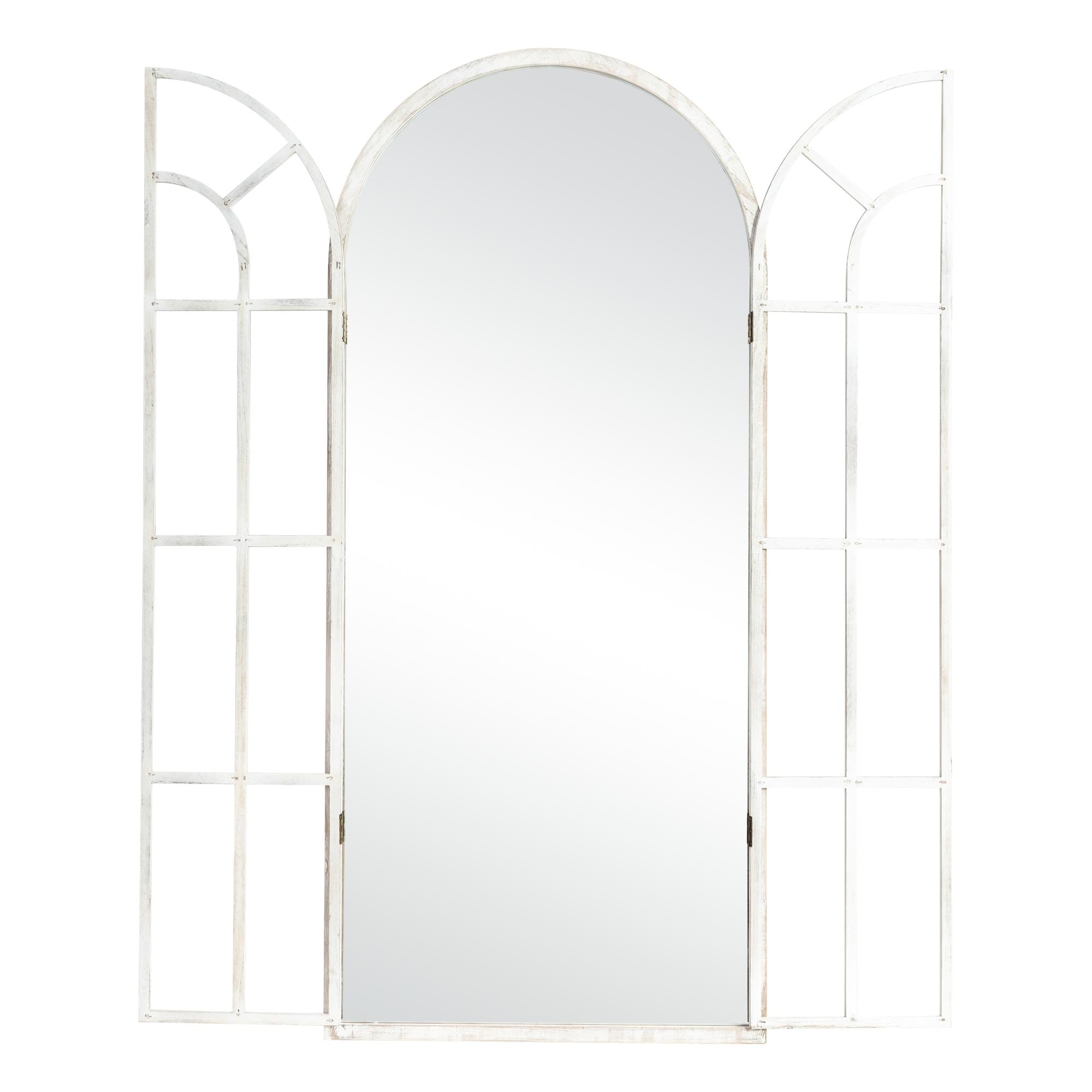 Window Mirror Arched Wood Mirror 71'' L*31'' W