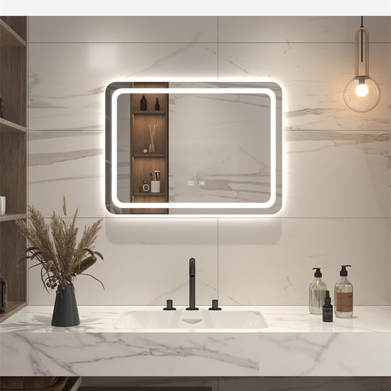 LED Single Bathroom Vanity Mirror