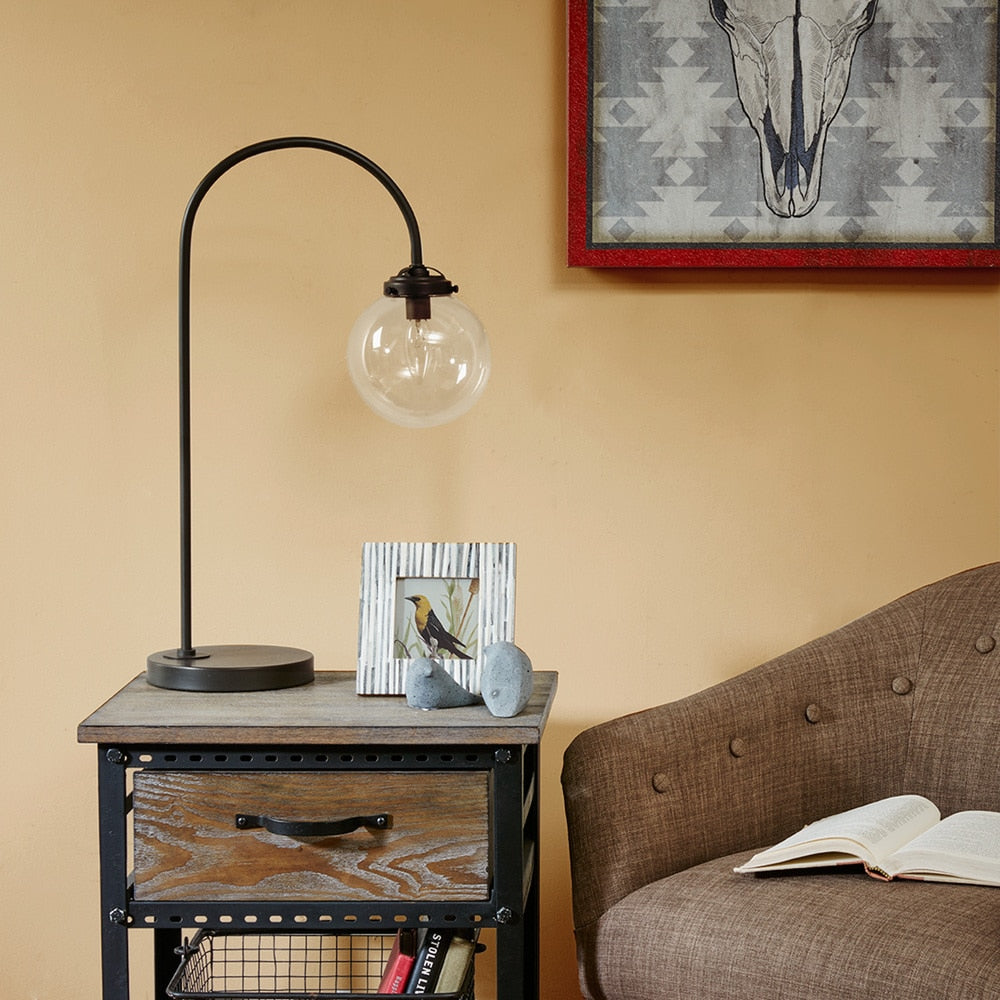 INK+IVY Venice Antique Bronze Table Lamp