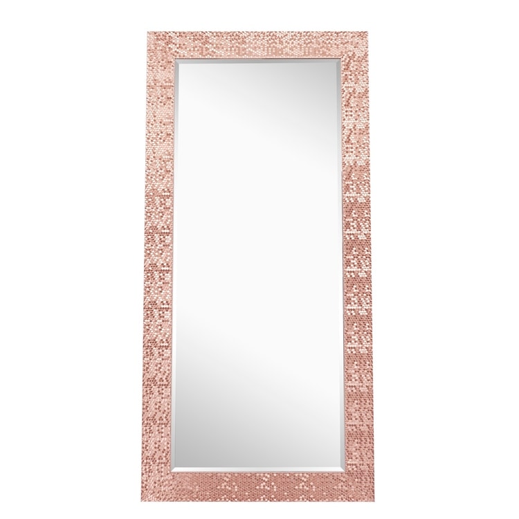 Premium Mosaic Pattern Full-Length Vertical Mirror - Standing, Leaning, Free-Standing Full Body Dressing Mirror