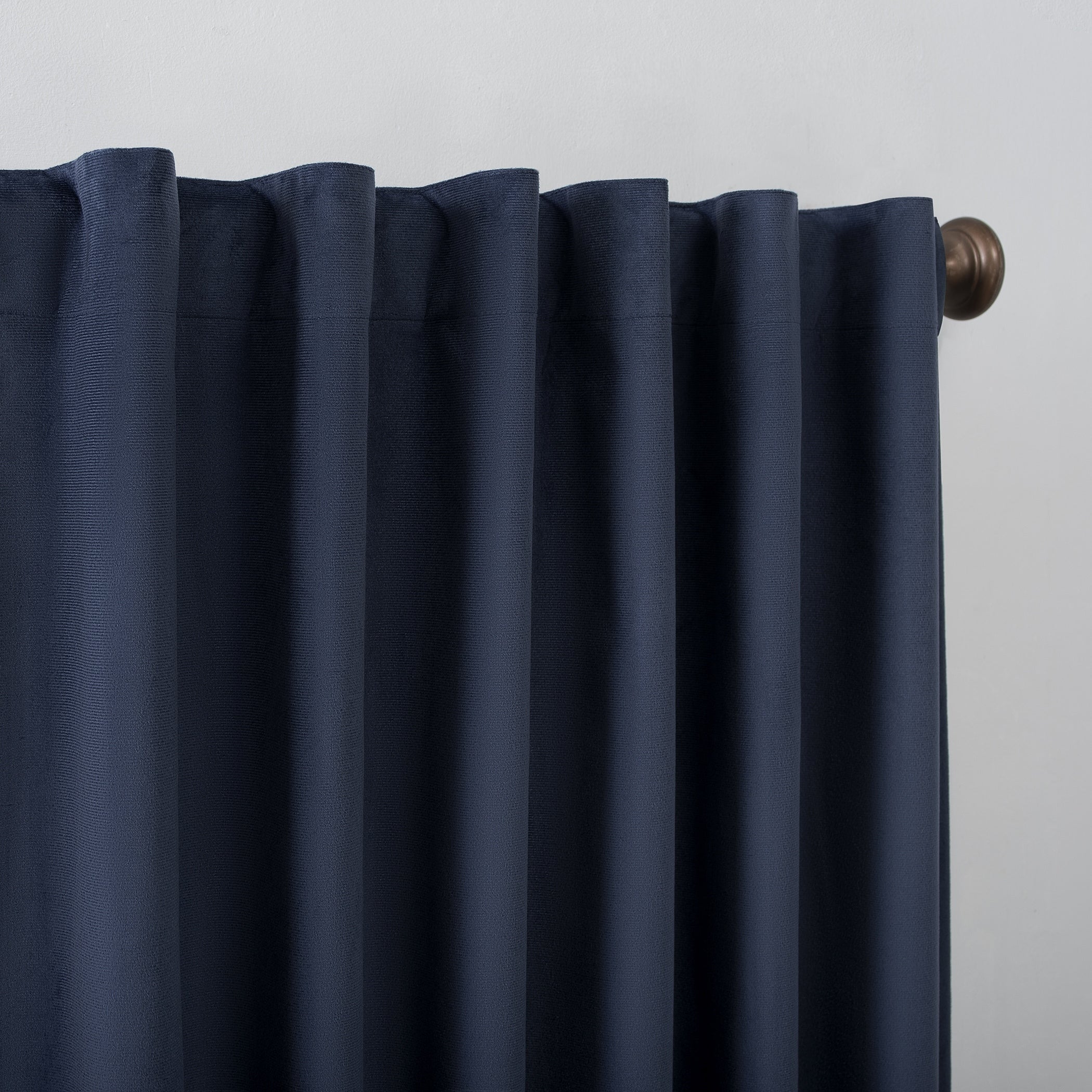 Sun Zero Amherst Velvet Noise Reducing Thermal Extreme Total Blackout Back Tab Curtain Panel, Single Panel