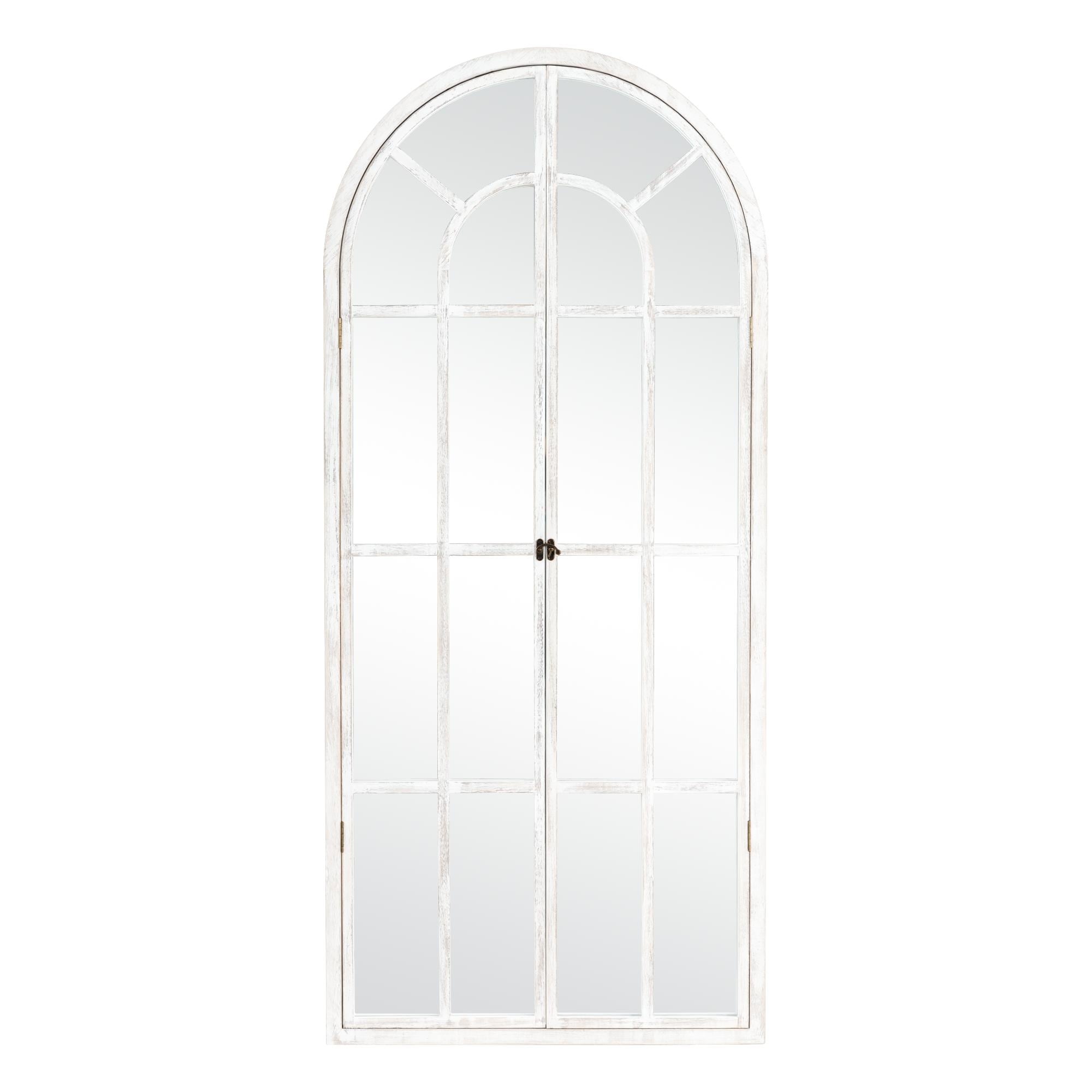 Window Mirror Arched Wood Mirror 71'' L*31'' W