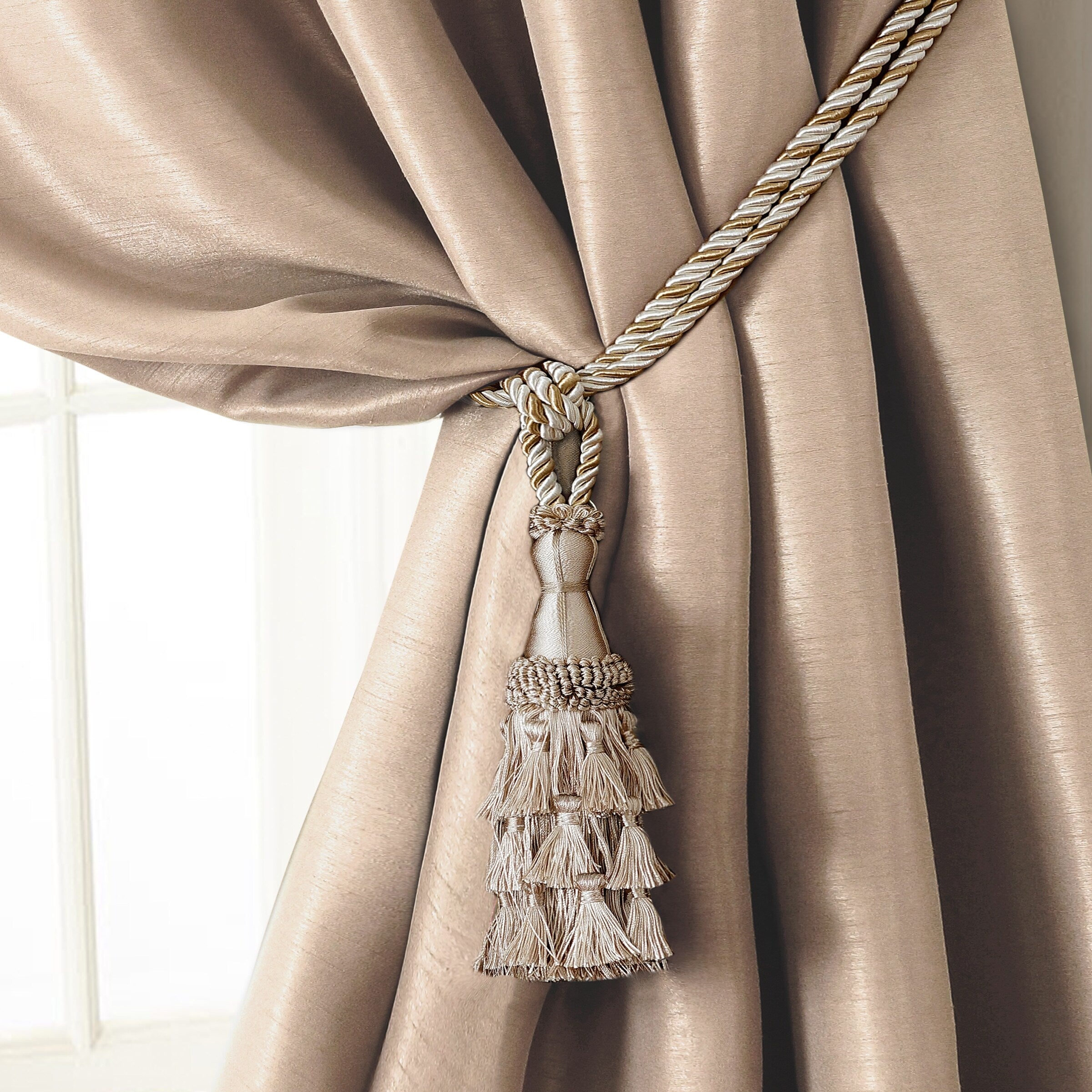 Elrene Charlotte Tassel Curtain Tieback Rope