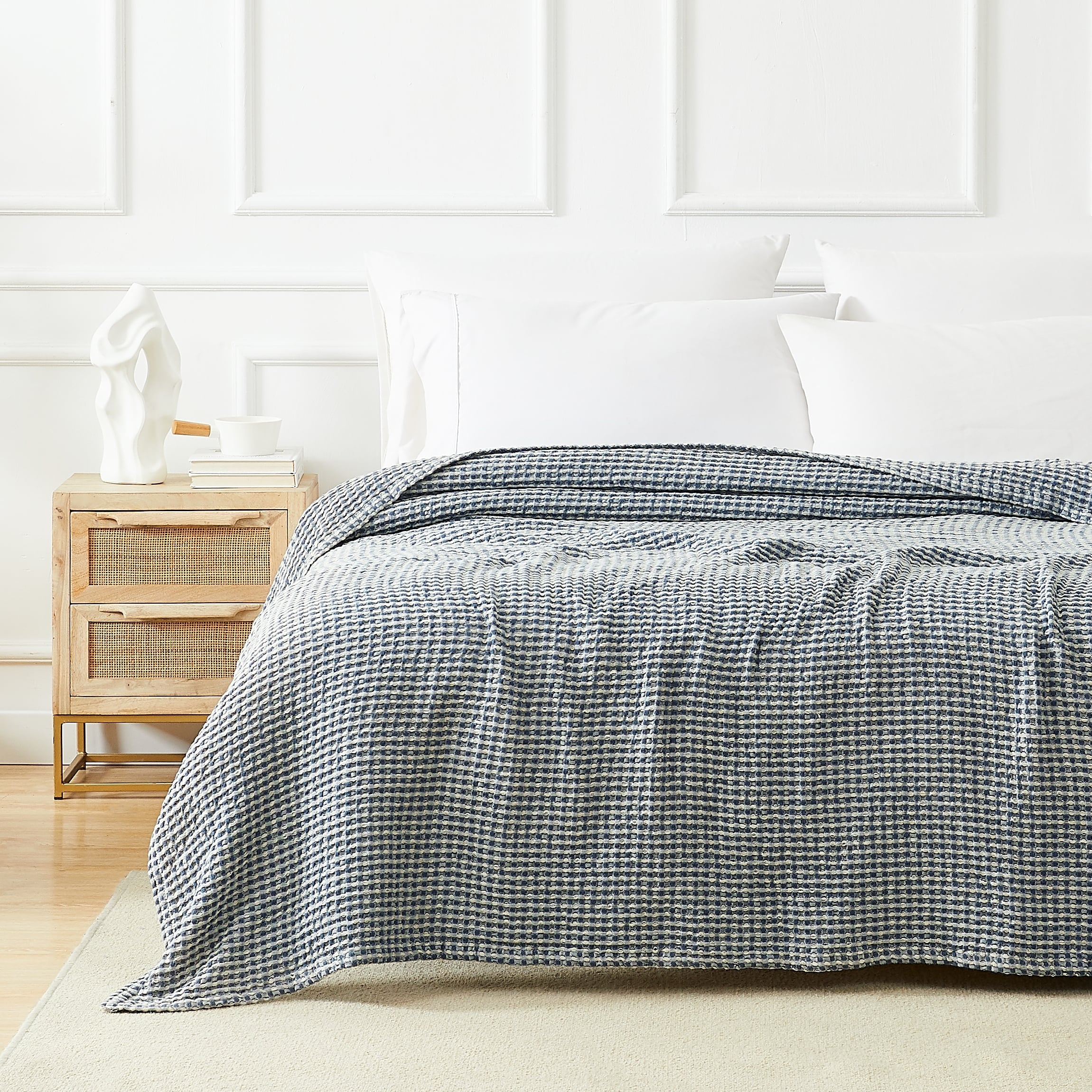 Tama 100 percent Cotton Waffle Weave Blanket