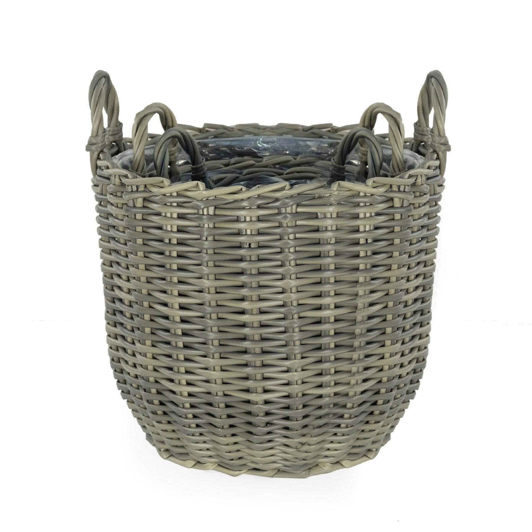 DTY Signature 3-Pack Wicker Multi-purposes Basket with handle - Planter basket