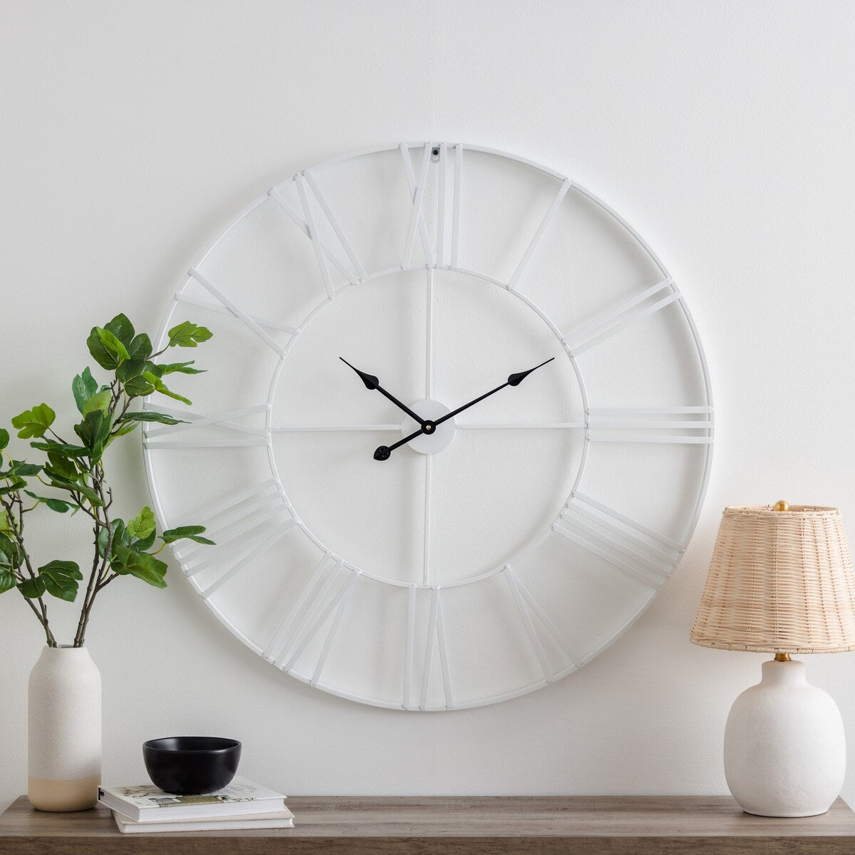 Solange Round Metal Wall Clock