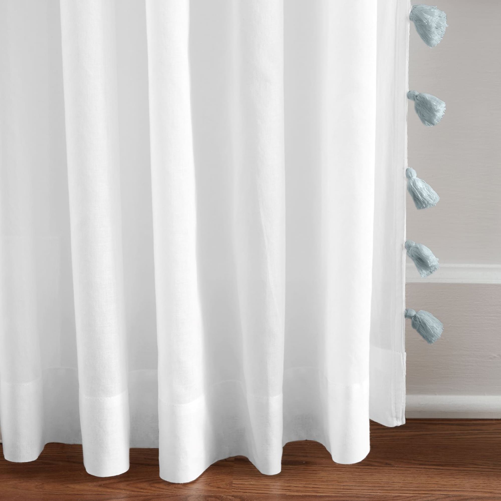 Bianca Semi-Sheer Window Curtain with Tassels