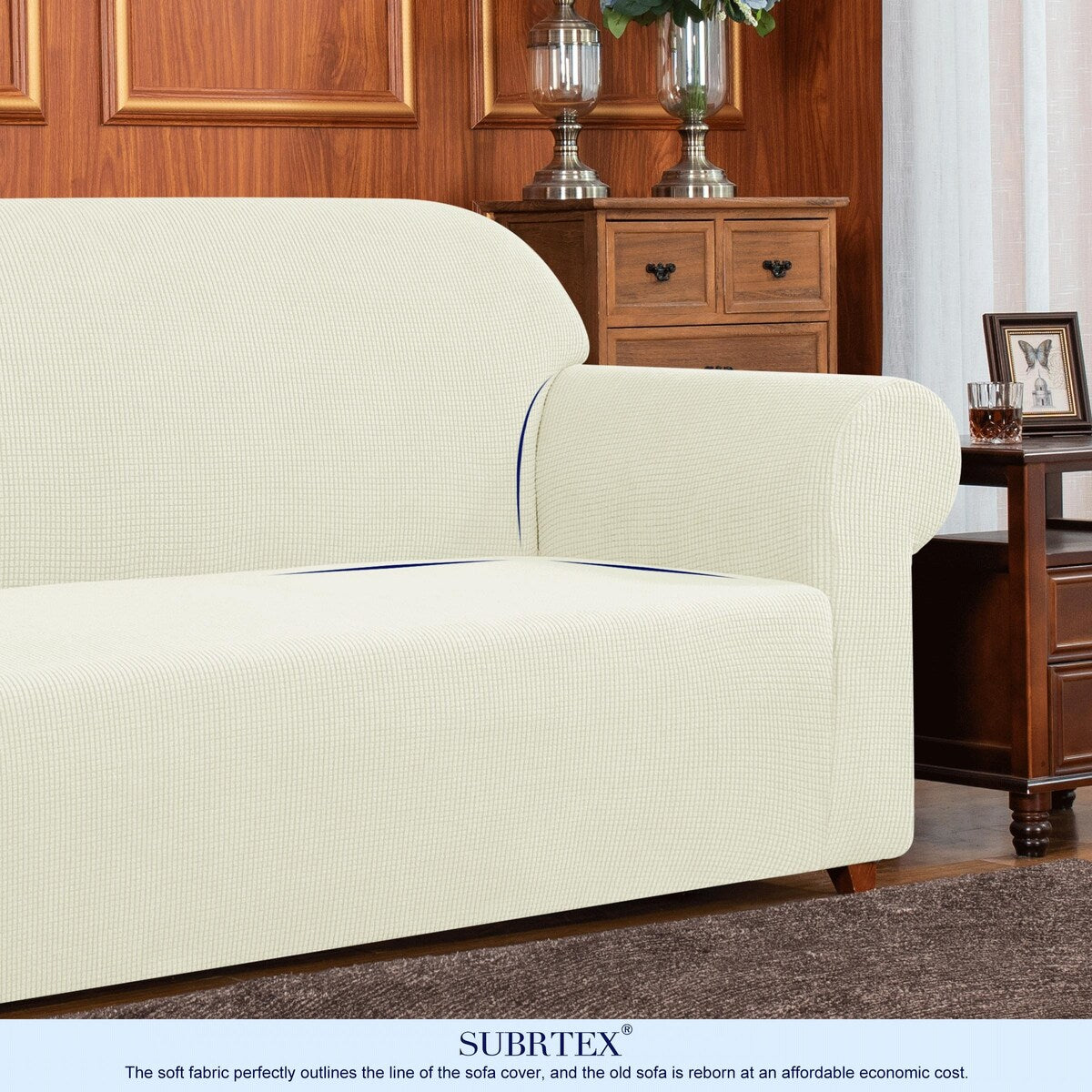 Subrtex 1 Piece XL Sofa Slipcover Stretch Spandex Furniture Protector