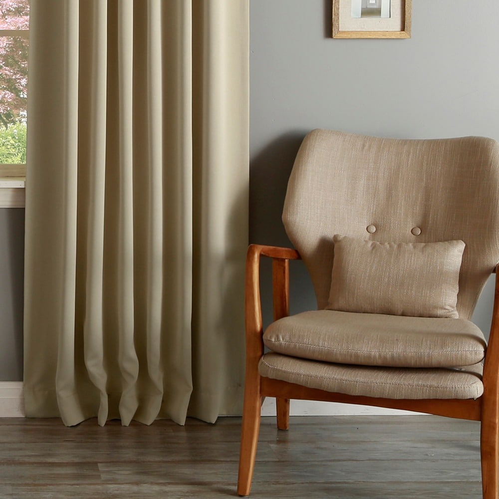 Aurora Home Solid Thermal Insulated 108-inch Blackout Curtain Panel Pair - 52 X 108 - 52 X 108