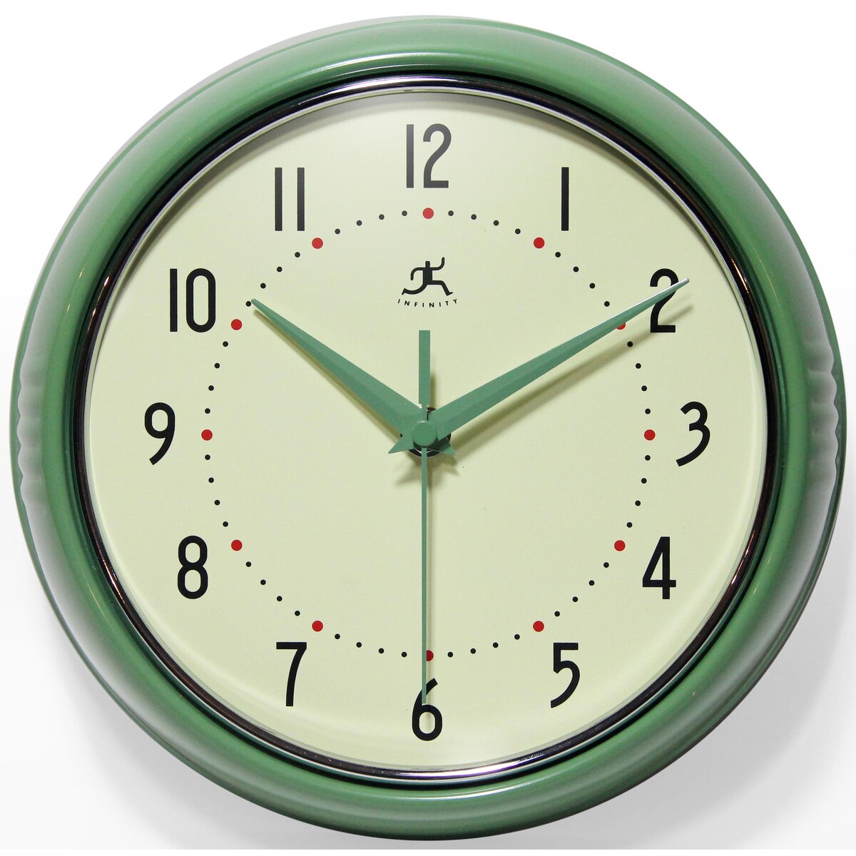 Round Retro Kitchen Wall Clock by Infinity Instruments