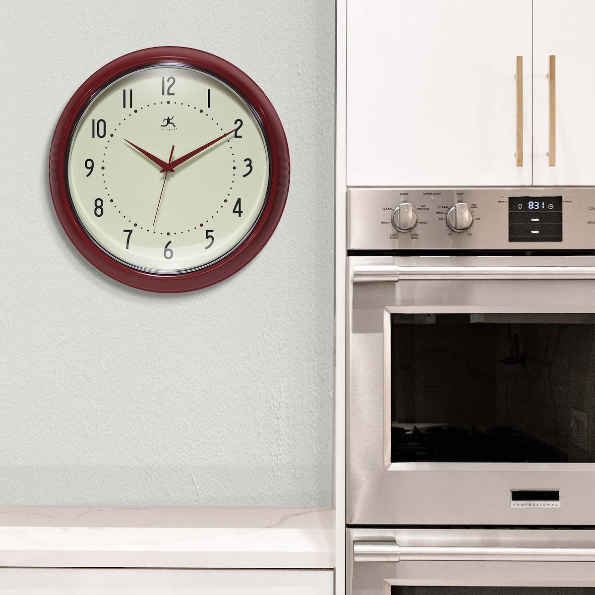 Round Retro Kitchen Wall Clock by Infinity Instruments