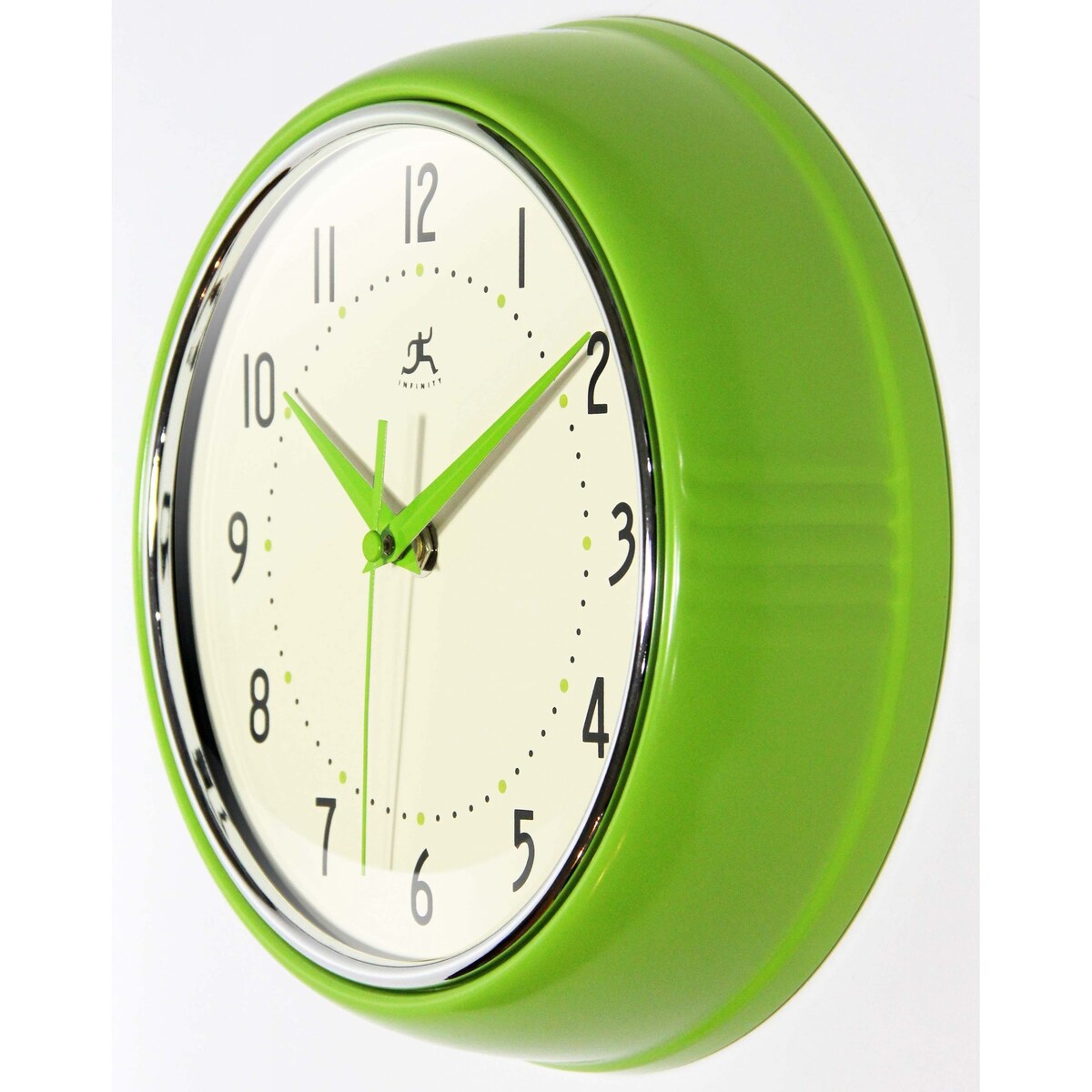 Round Retro Kitchen Wall Clock by Infinity Instruments