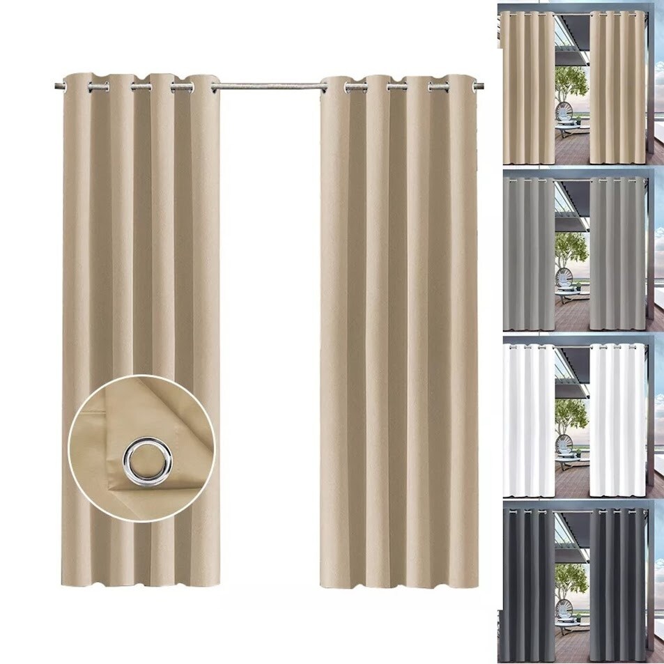 Waterproof Outdoor Blackout Curtains for Patio