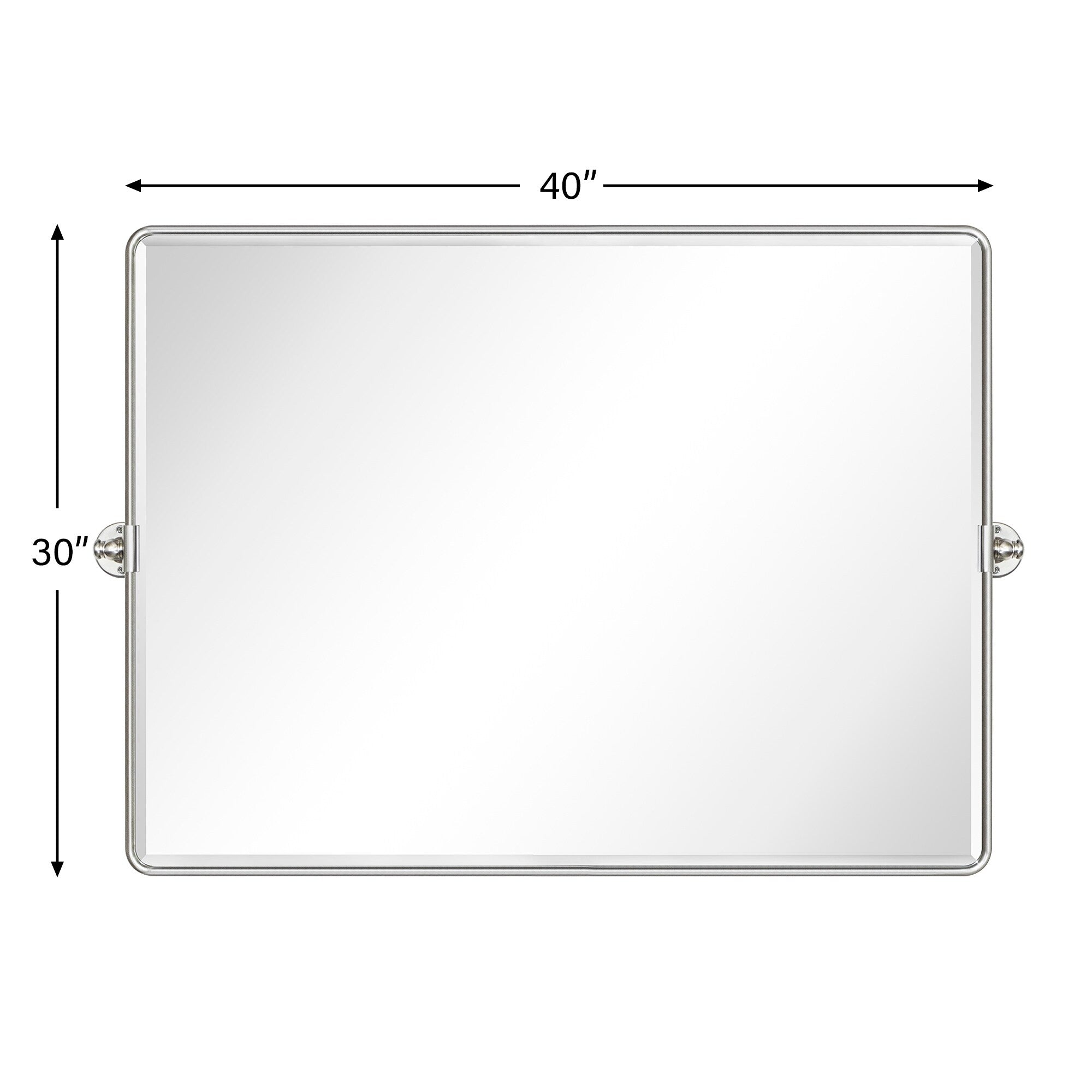 TEHOME Lutalo horizontal Beveled Bathroom / Vanity Mirror