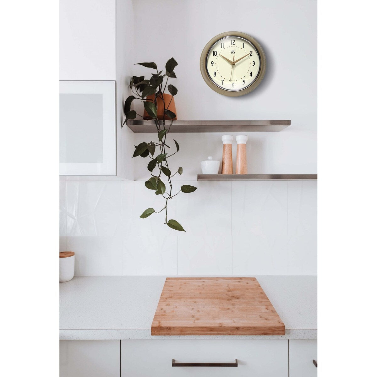 Round Retro Kitchen Wall Clock by Infinity Instruments