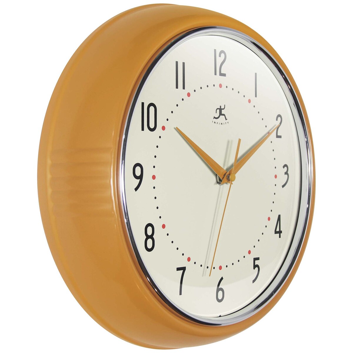 Round Retro Kitchen Wall Clock by Infinity Instruments